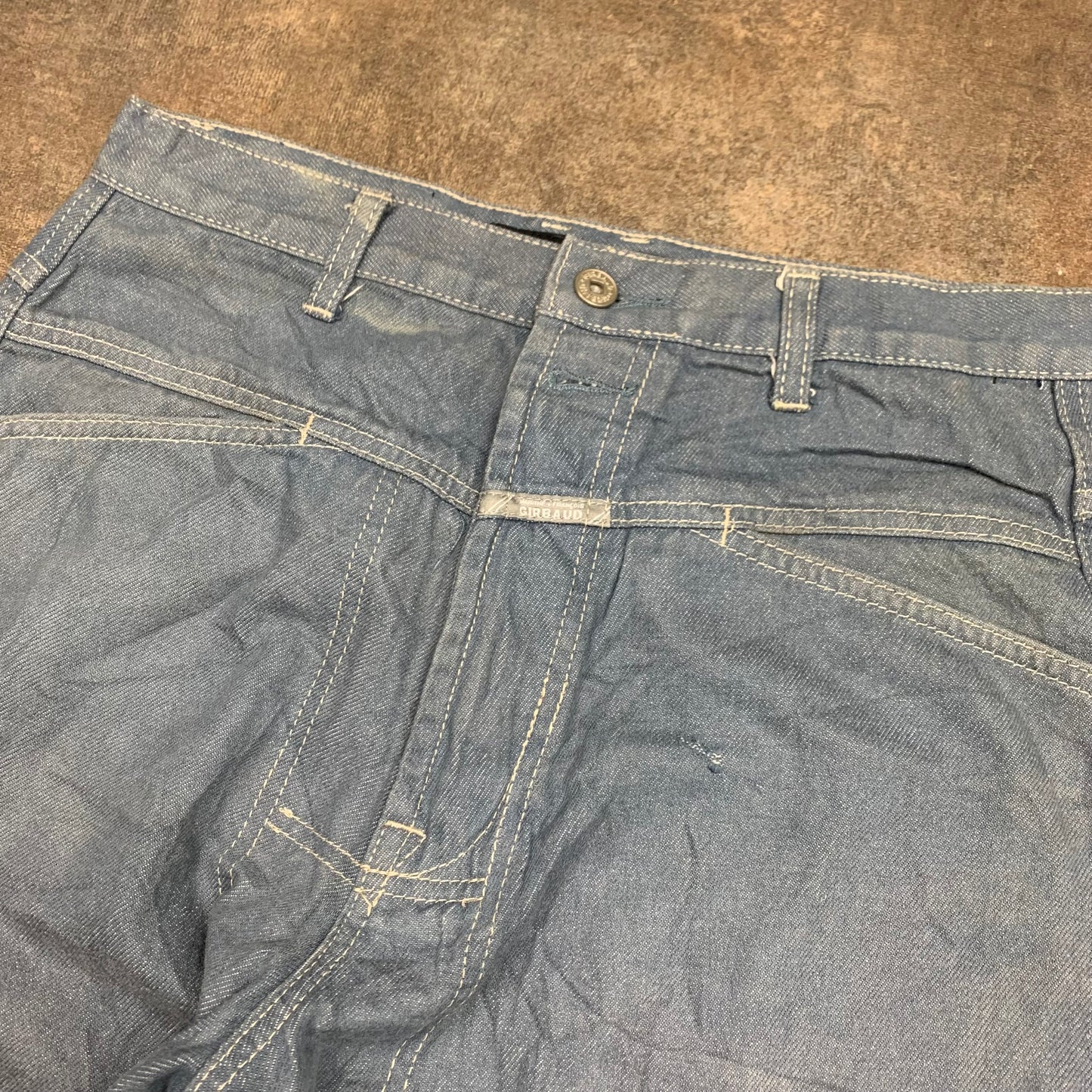 Marithé + François Girbaud 00s baggy grey-blue jeans