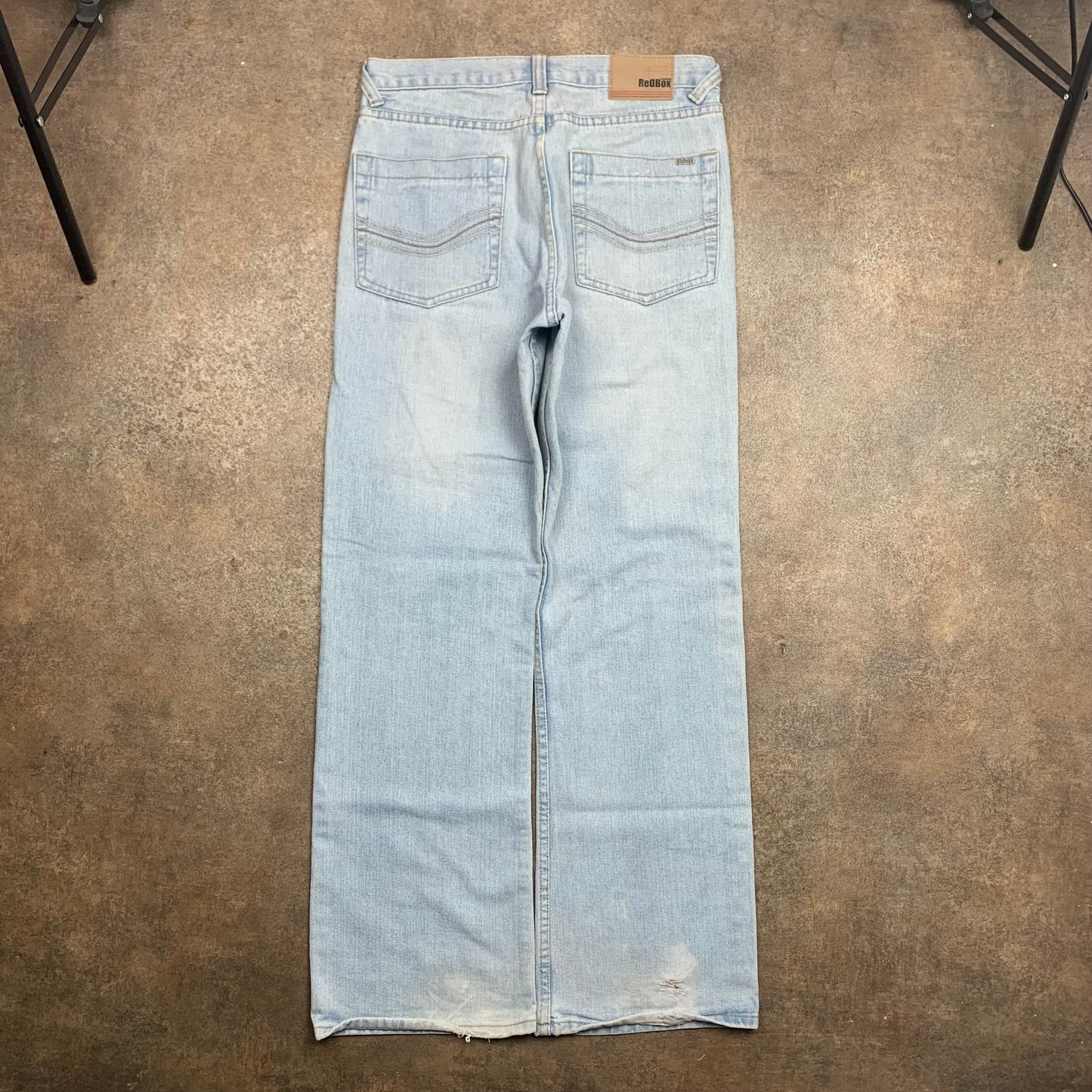 RedBox 00s baggy pale blue denim jeans