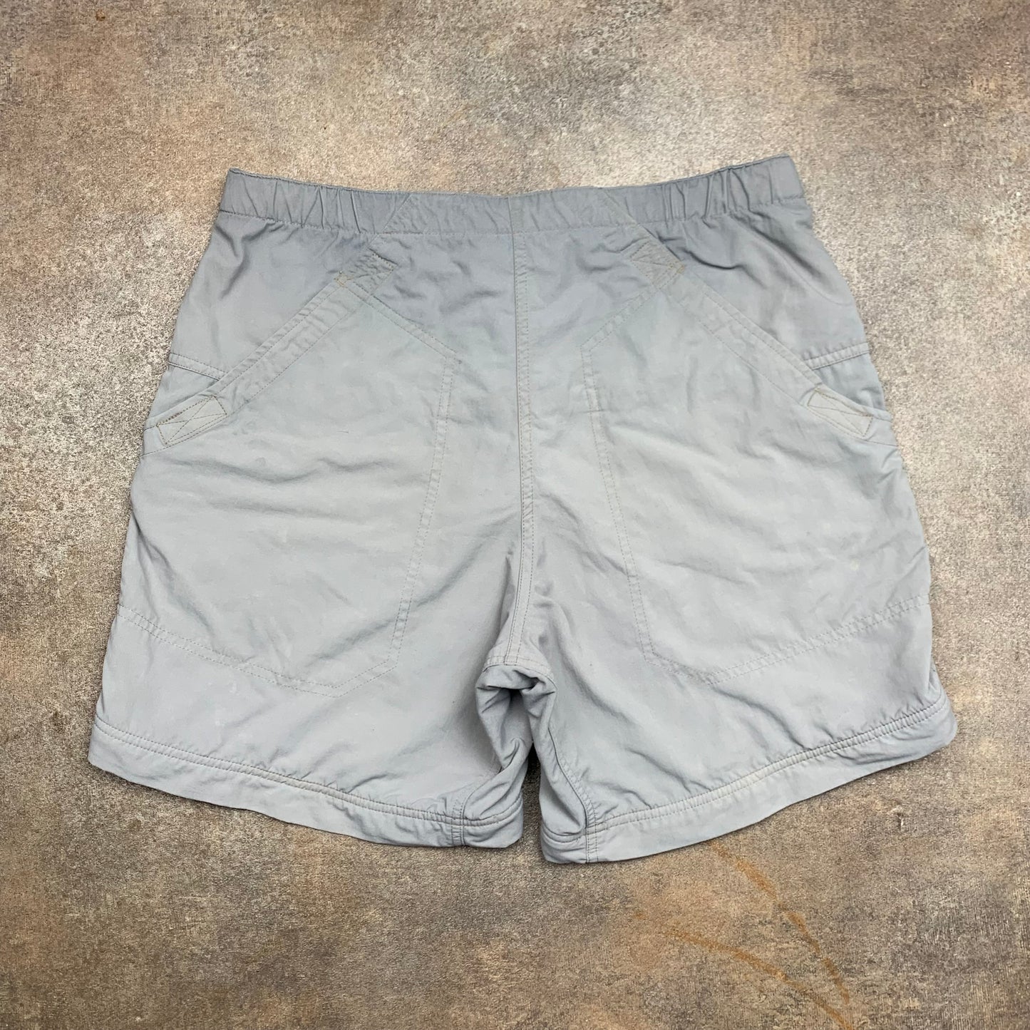 Mountain Hardwear 00s grey faded baggy shorts