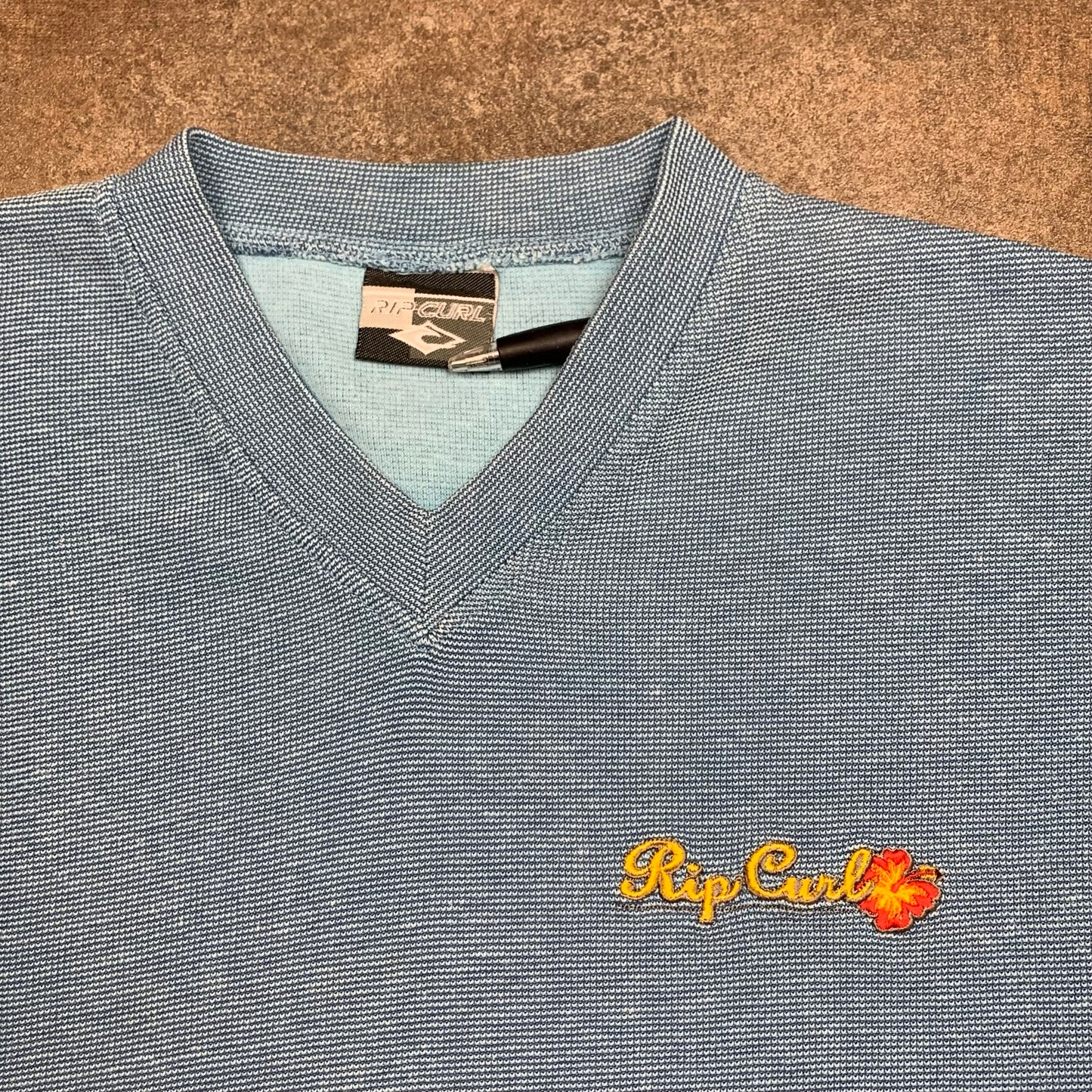 Rip Curl 90s blue thermal sweatshirt