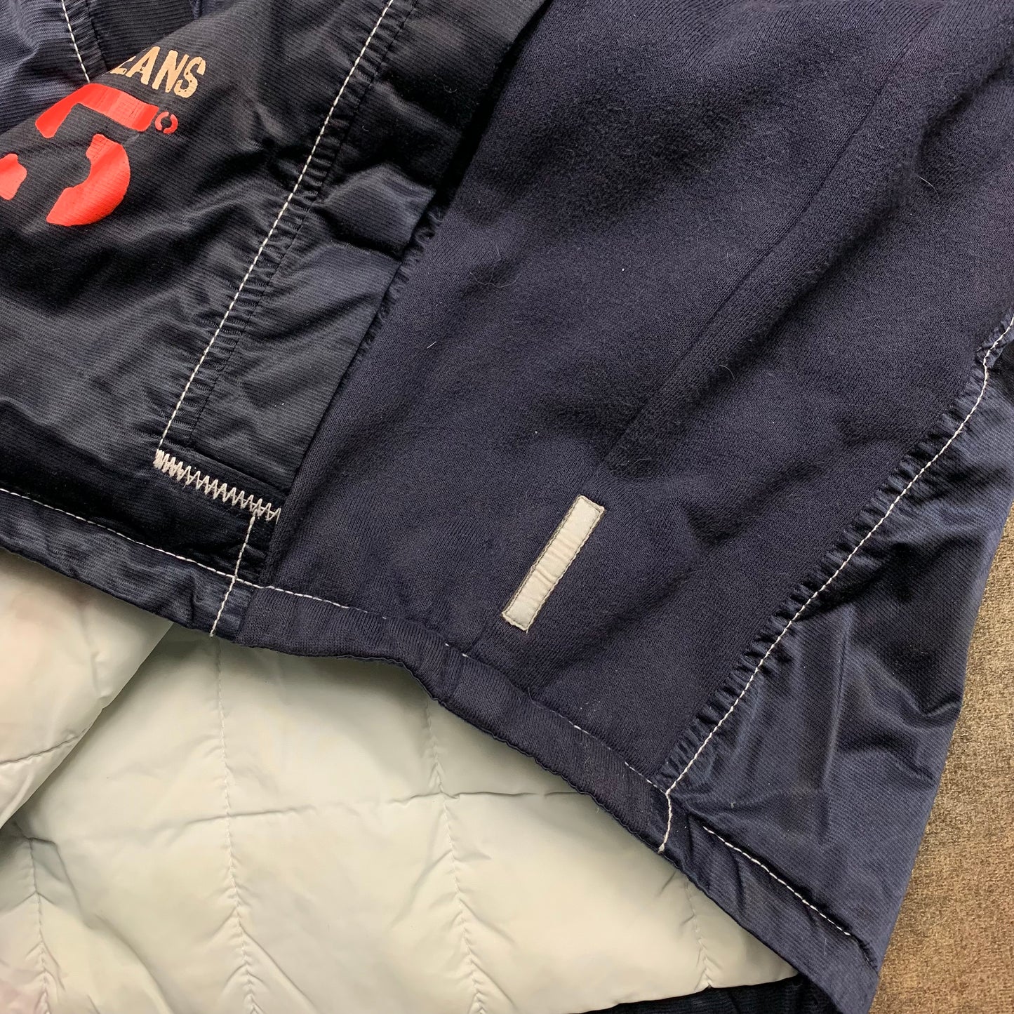 Armani Jeans 00s navy boxy bomber jacket