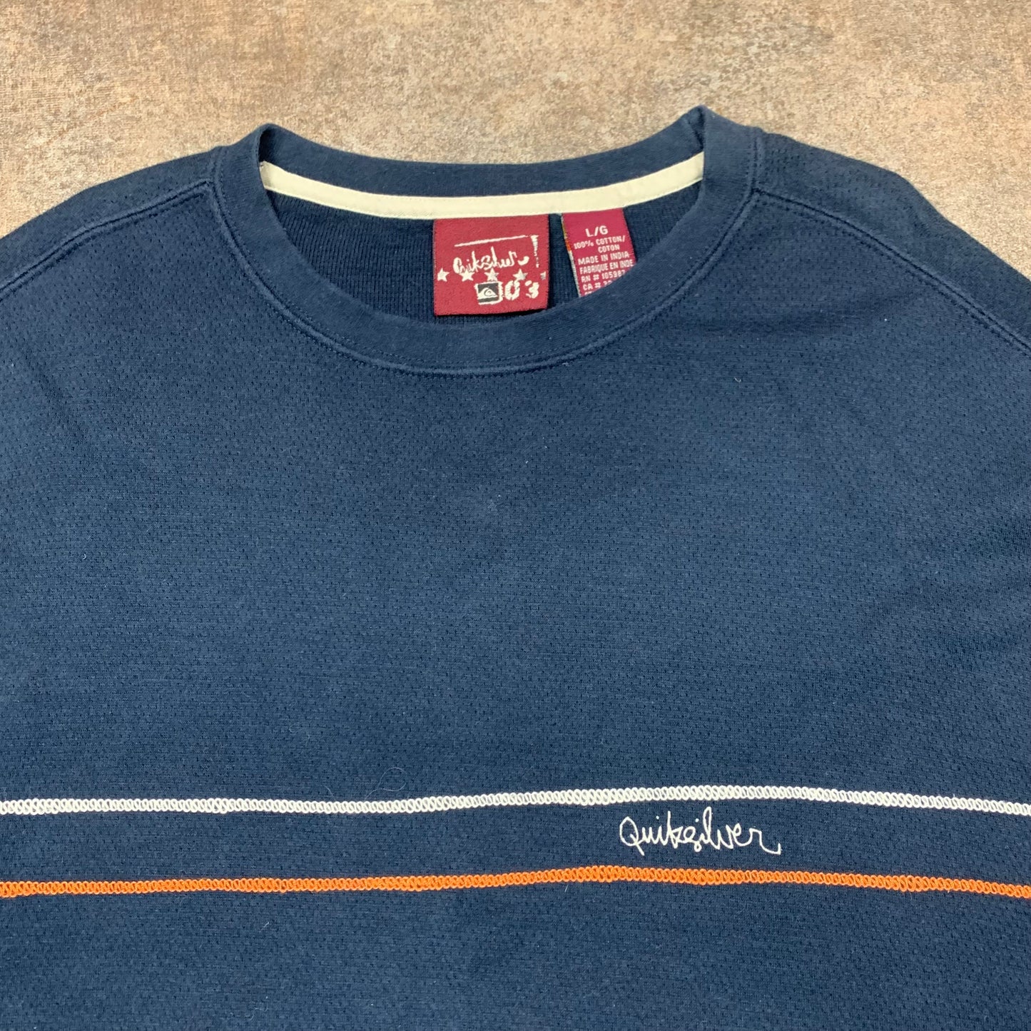 Quiksilver 00s navy graphic sweatshirt
