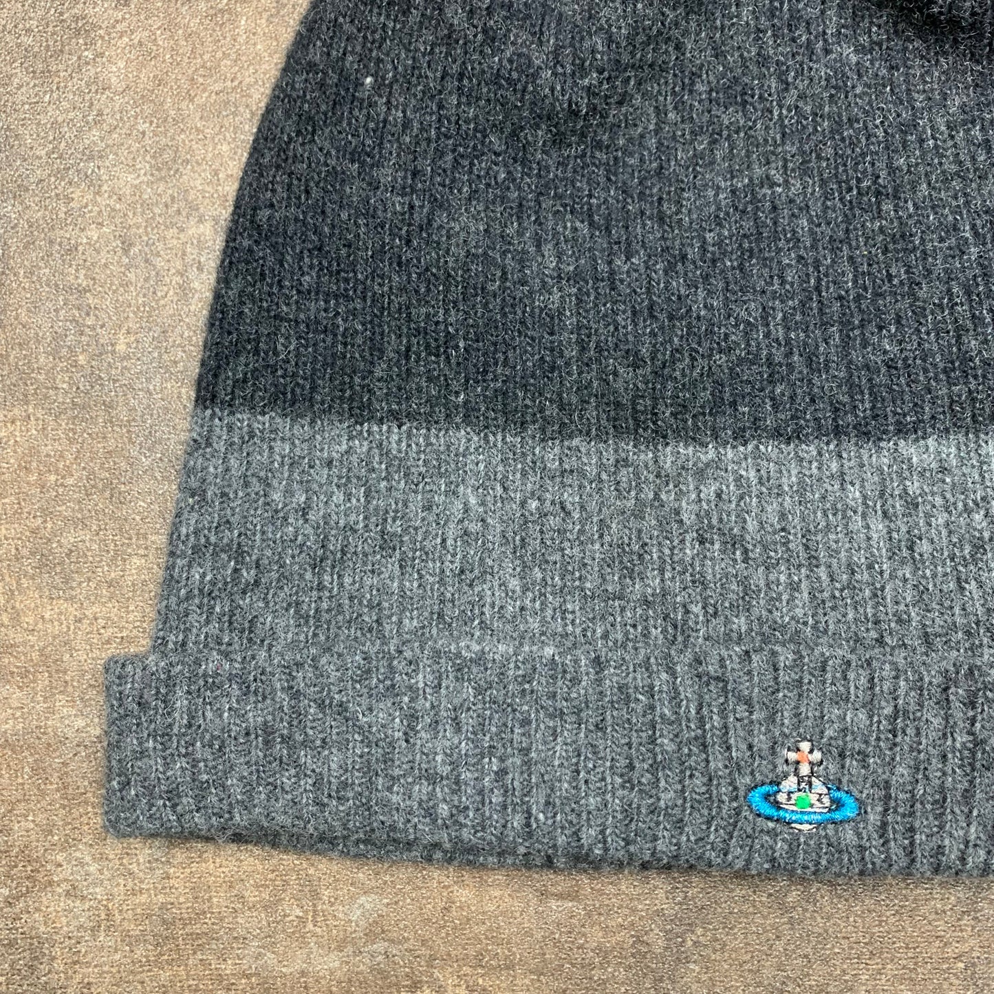 Vivienne Westwood Man 00s black grey beanie