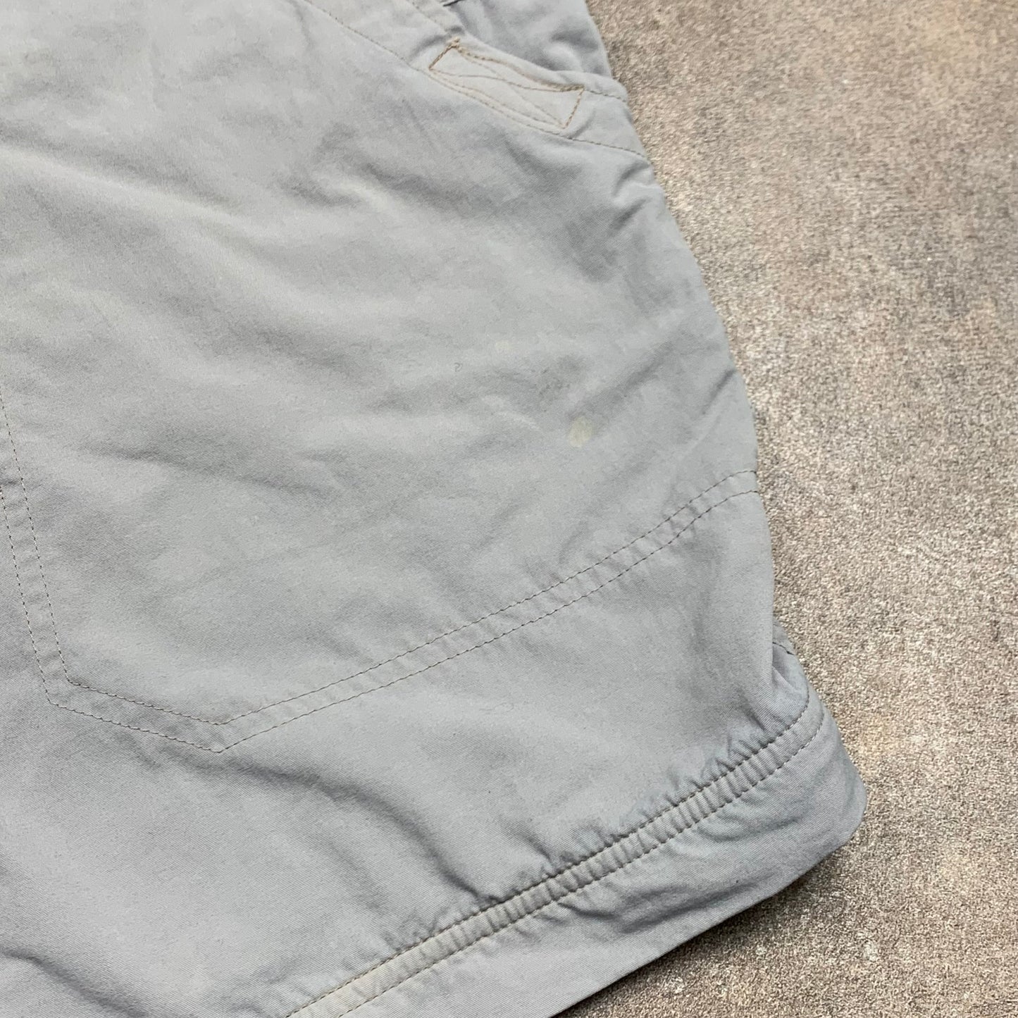 Mountain Hardwear 00s grey faded baggy shorts