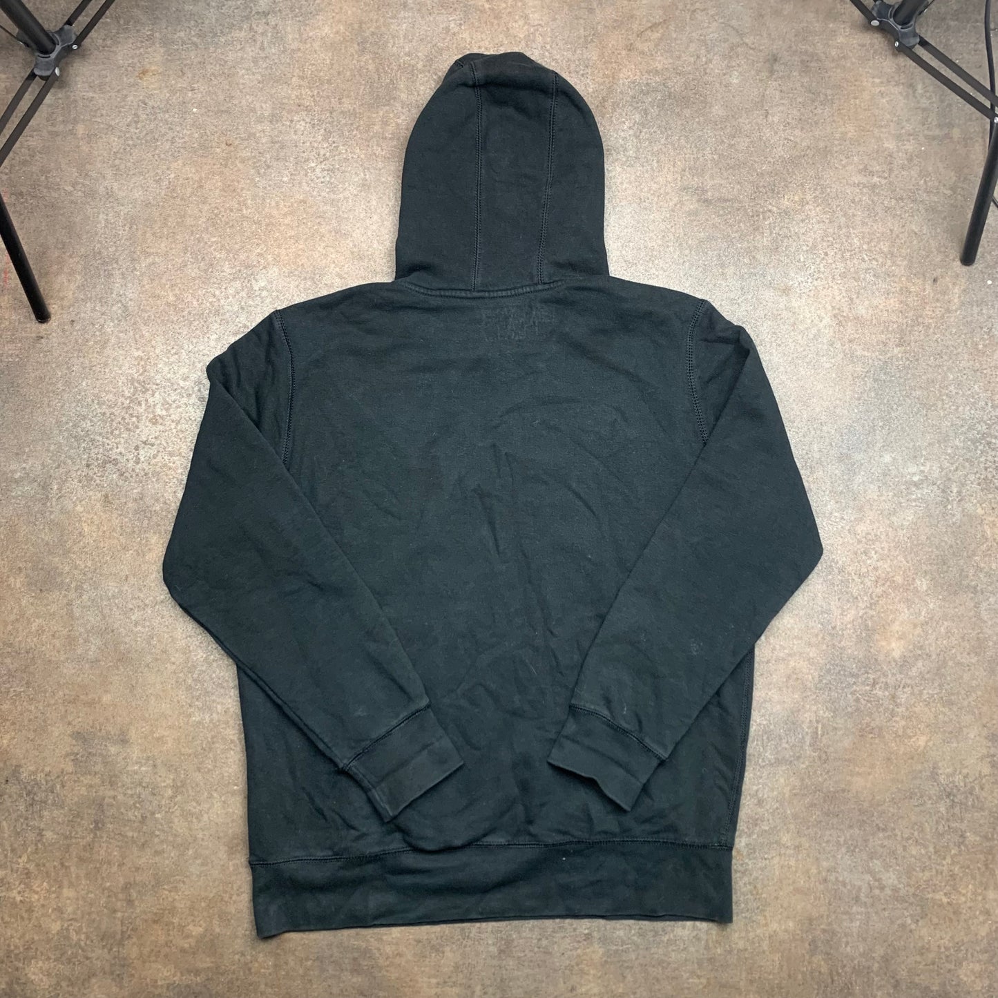 Mambo graphic black boxy hoodie