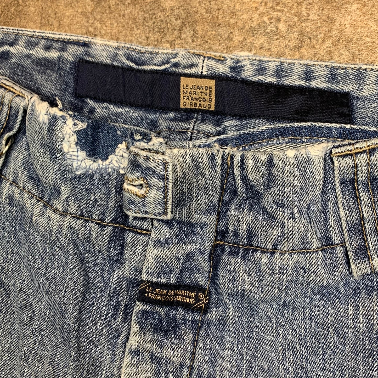 Marithé + François Girbaud 00s baggy velcro jeans