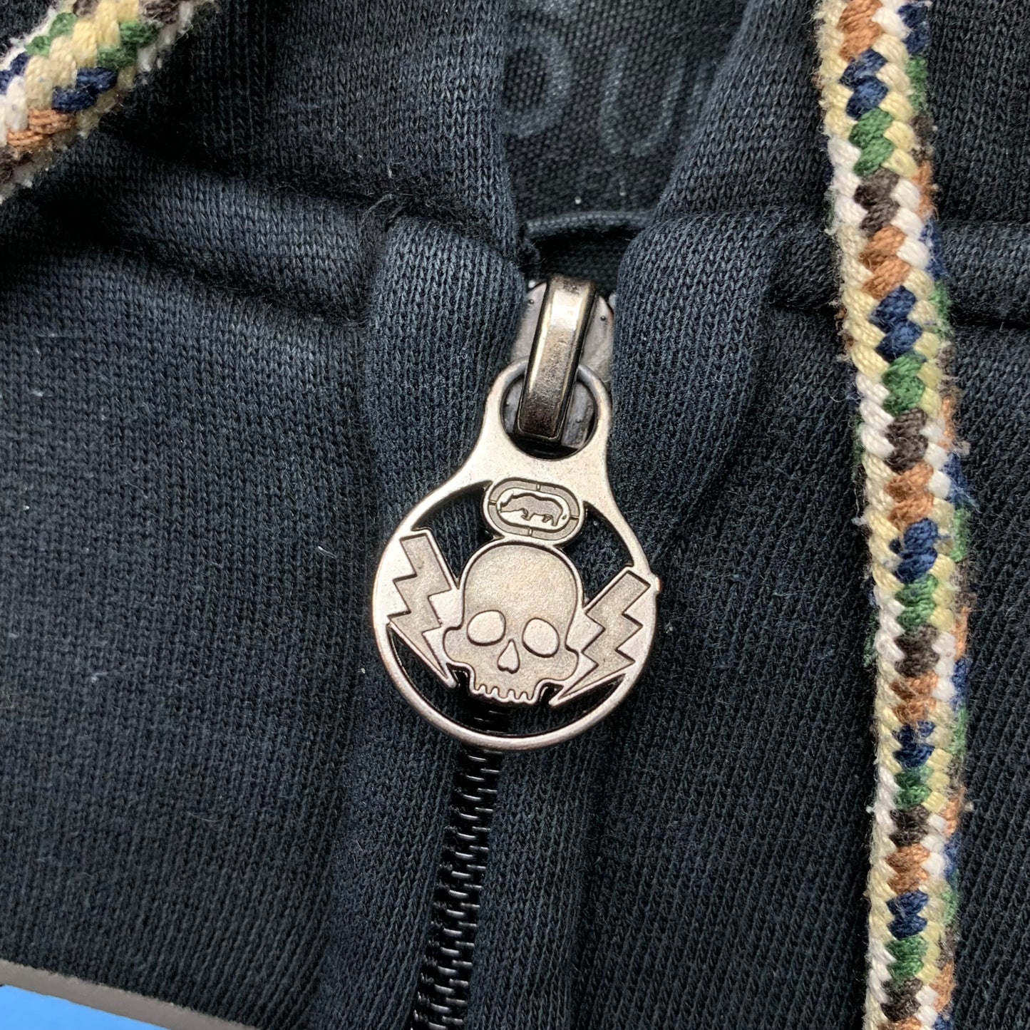 Ecko Unltd. 00s black grey graphic hoodie