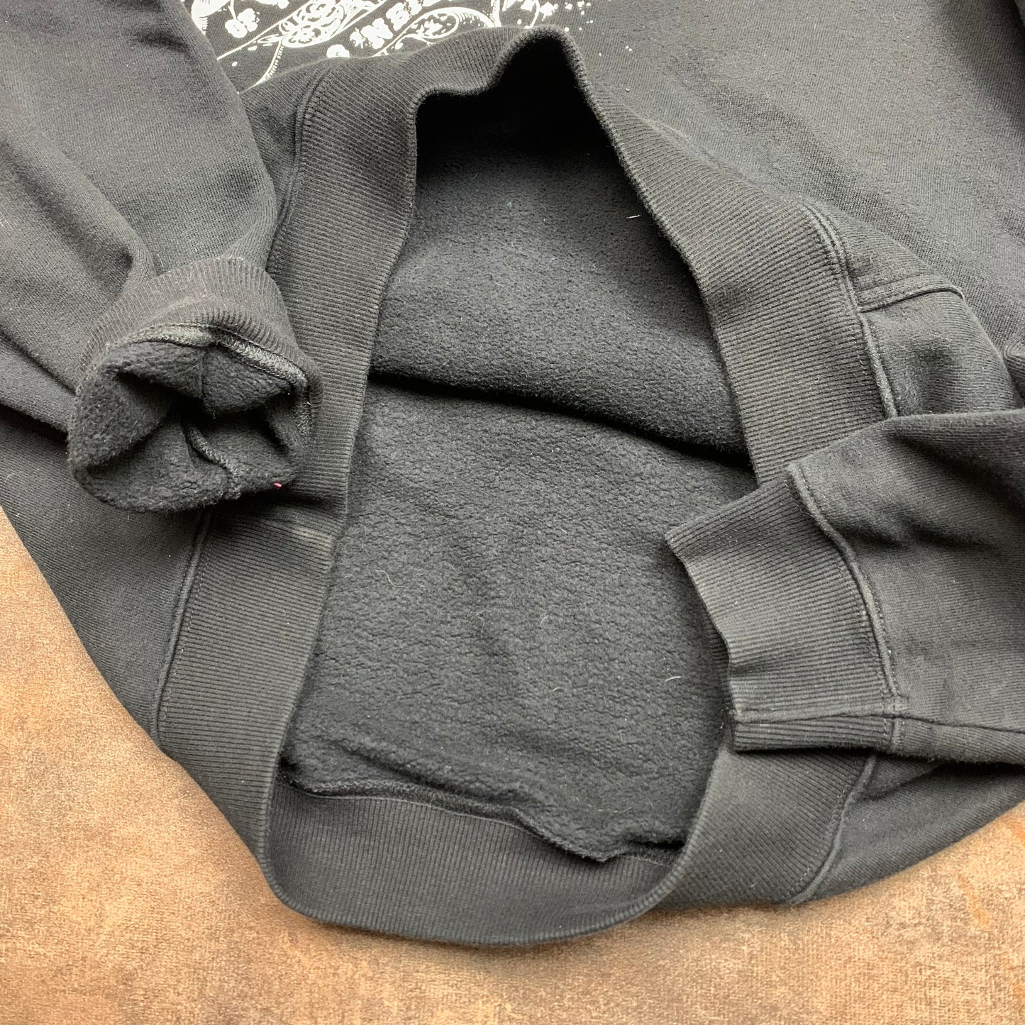 O'Neill 00s black graphic boxy hoodie