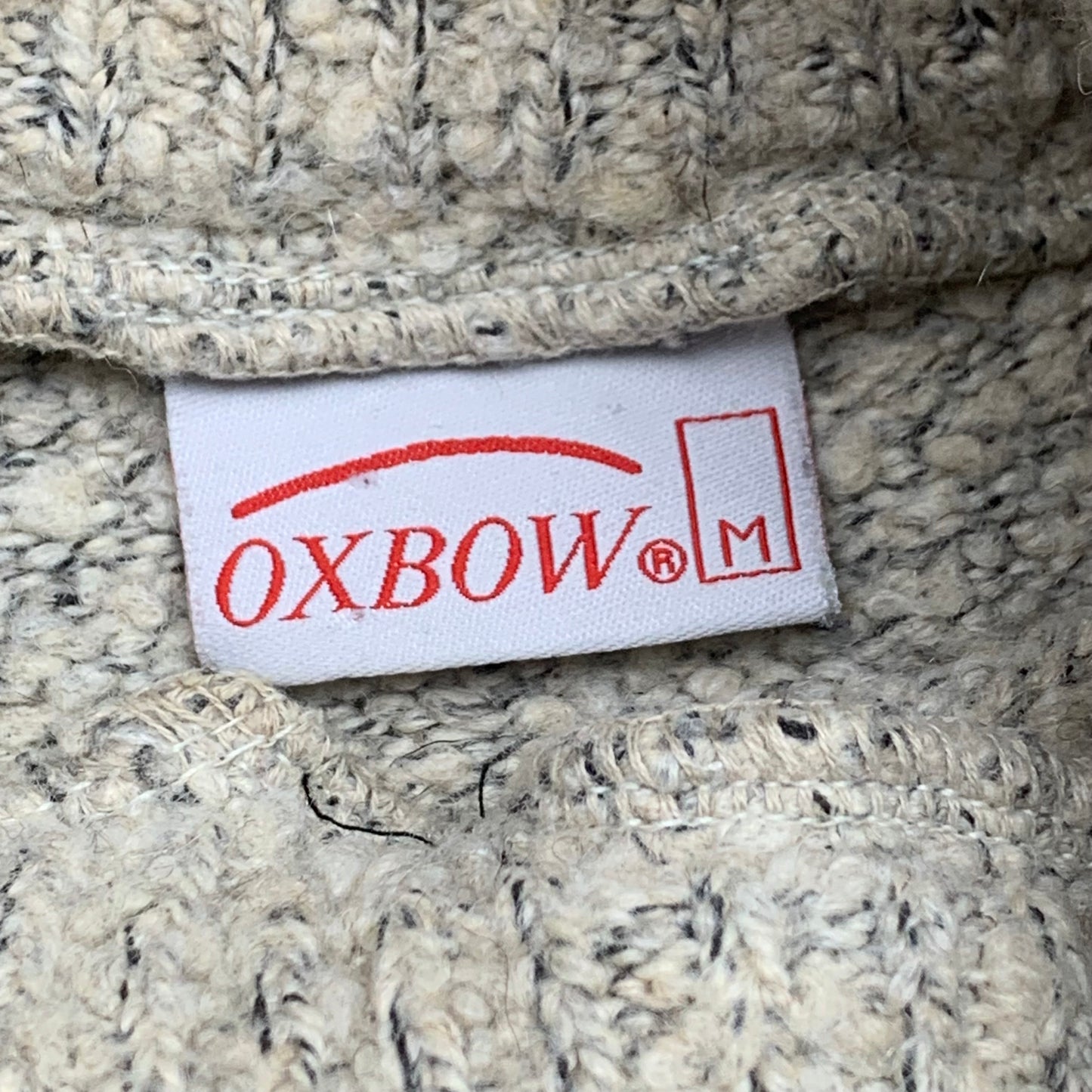 Oxbow 90s chunky knit graphic jumper