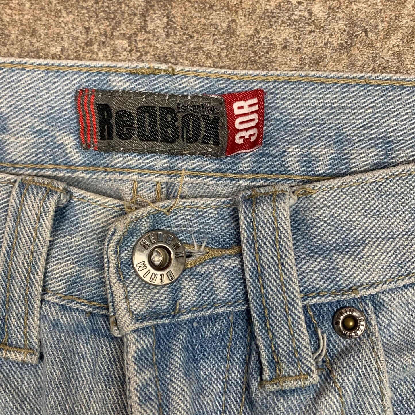 RedBox 00s baggy pale blue denim jeans