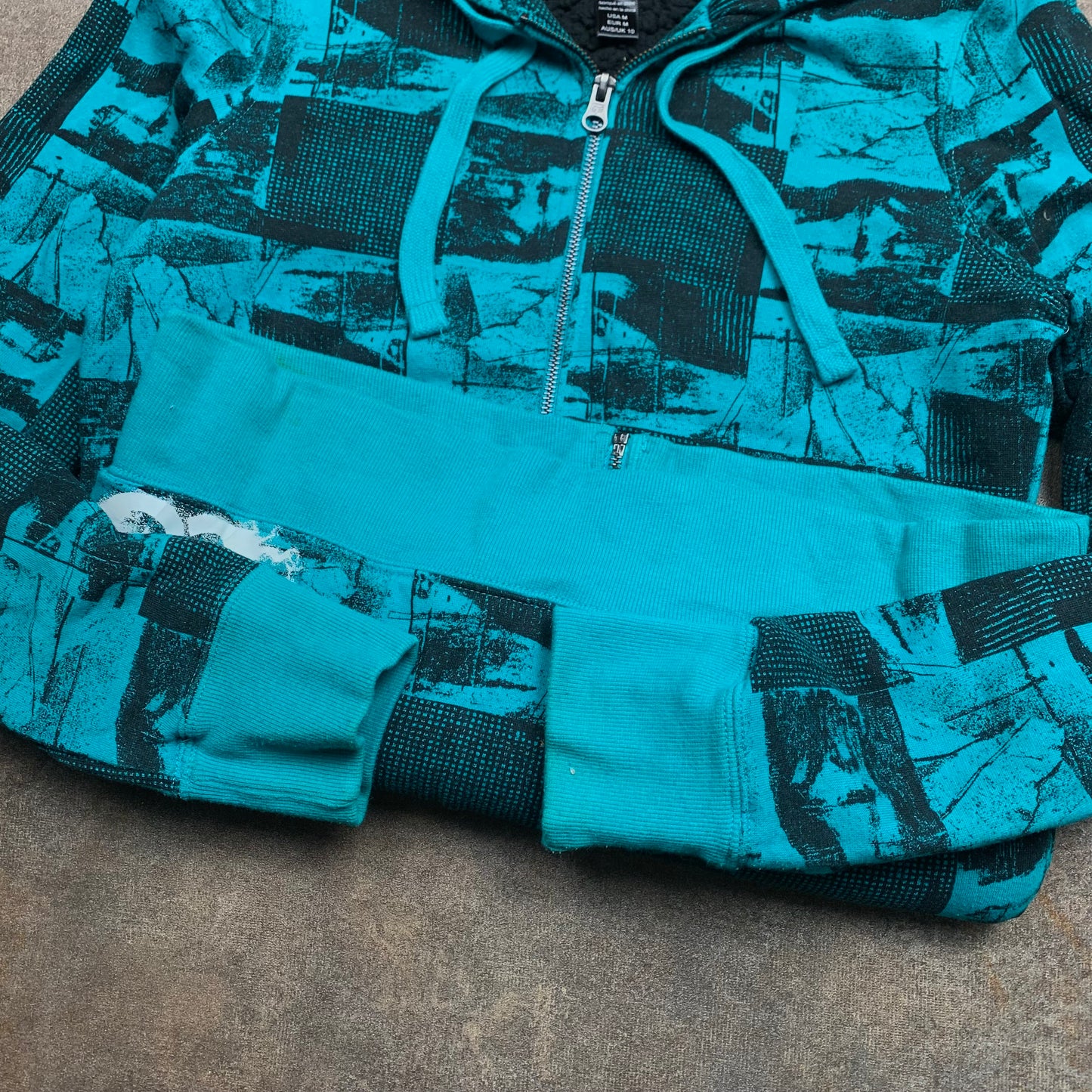 Fox Racing 00s fur lined graphic hoodie