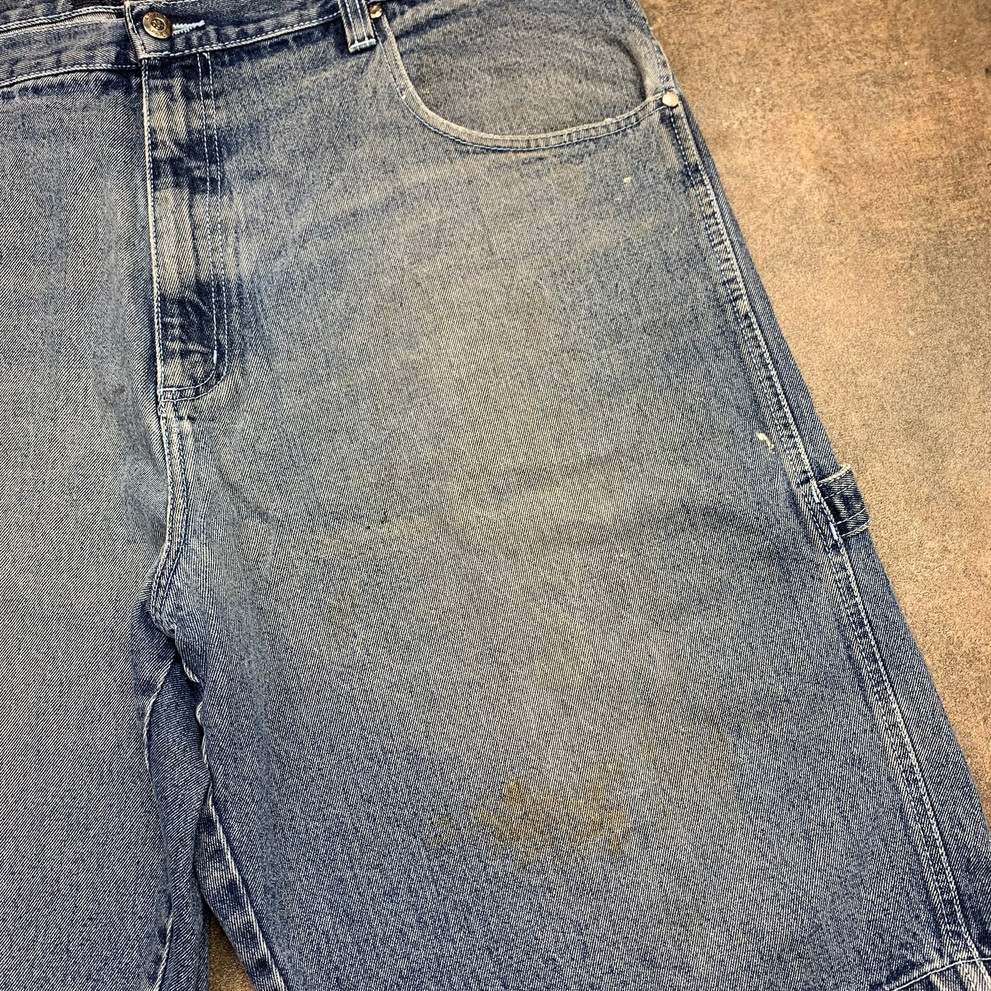 Southpole 90s blue baggy carpenter jorts