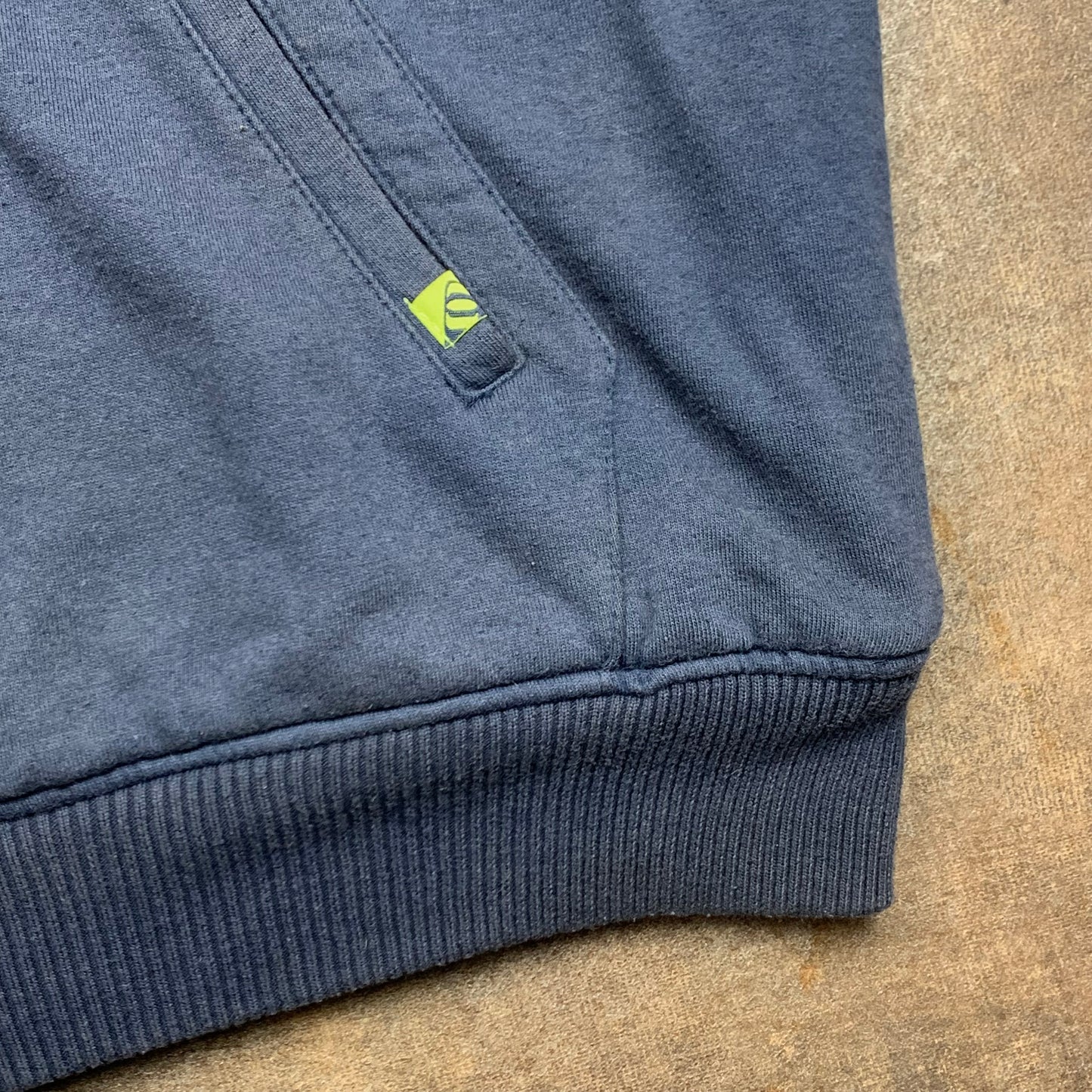 Animal 00s navy graphic fur lined hoodie