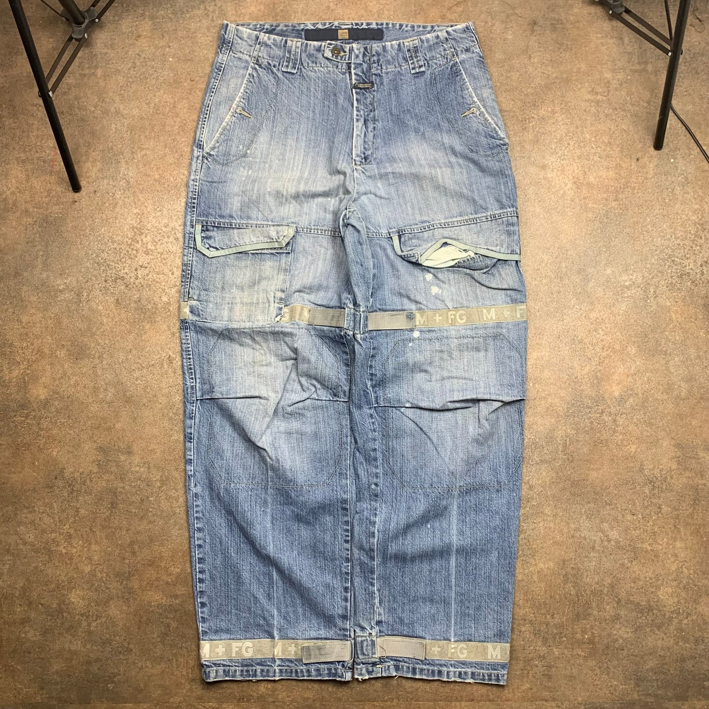 Marithé + François Girbaud 00s baggy blue jeans