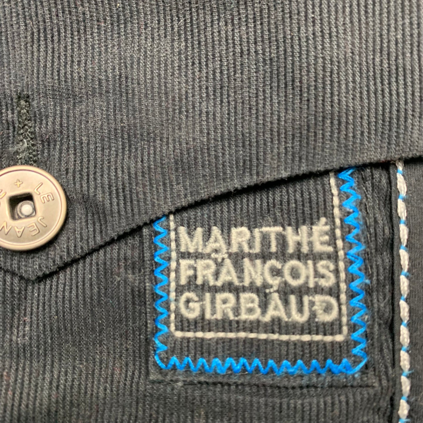 Marithé + François Girbaud 00s corduroy twisted jeans