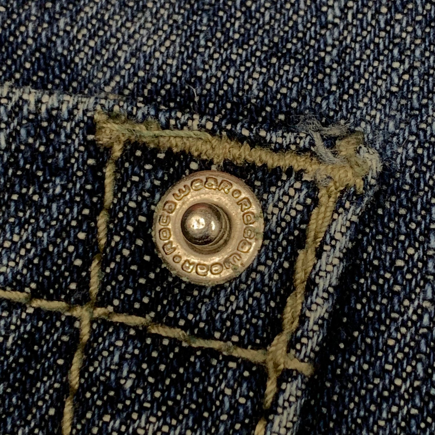 Rocawear 90s blue graphic baggy jeans