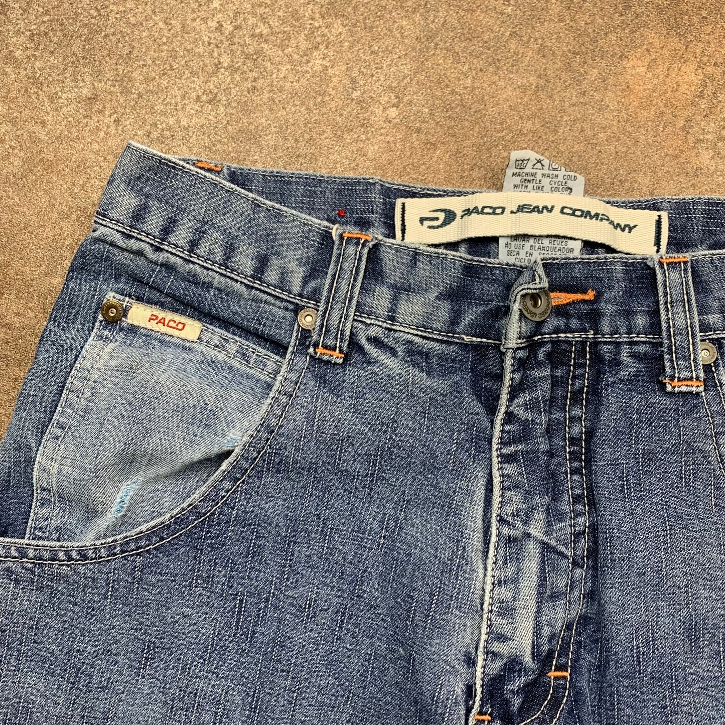 Paco 00s baggy graphic carpenter jeans