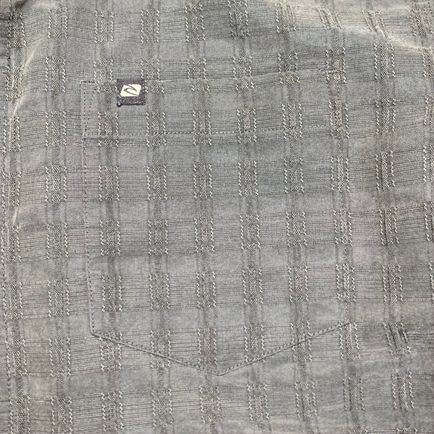 Rip Curl 90s brown cut & sew graphic shirt