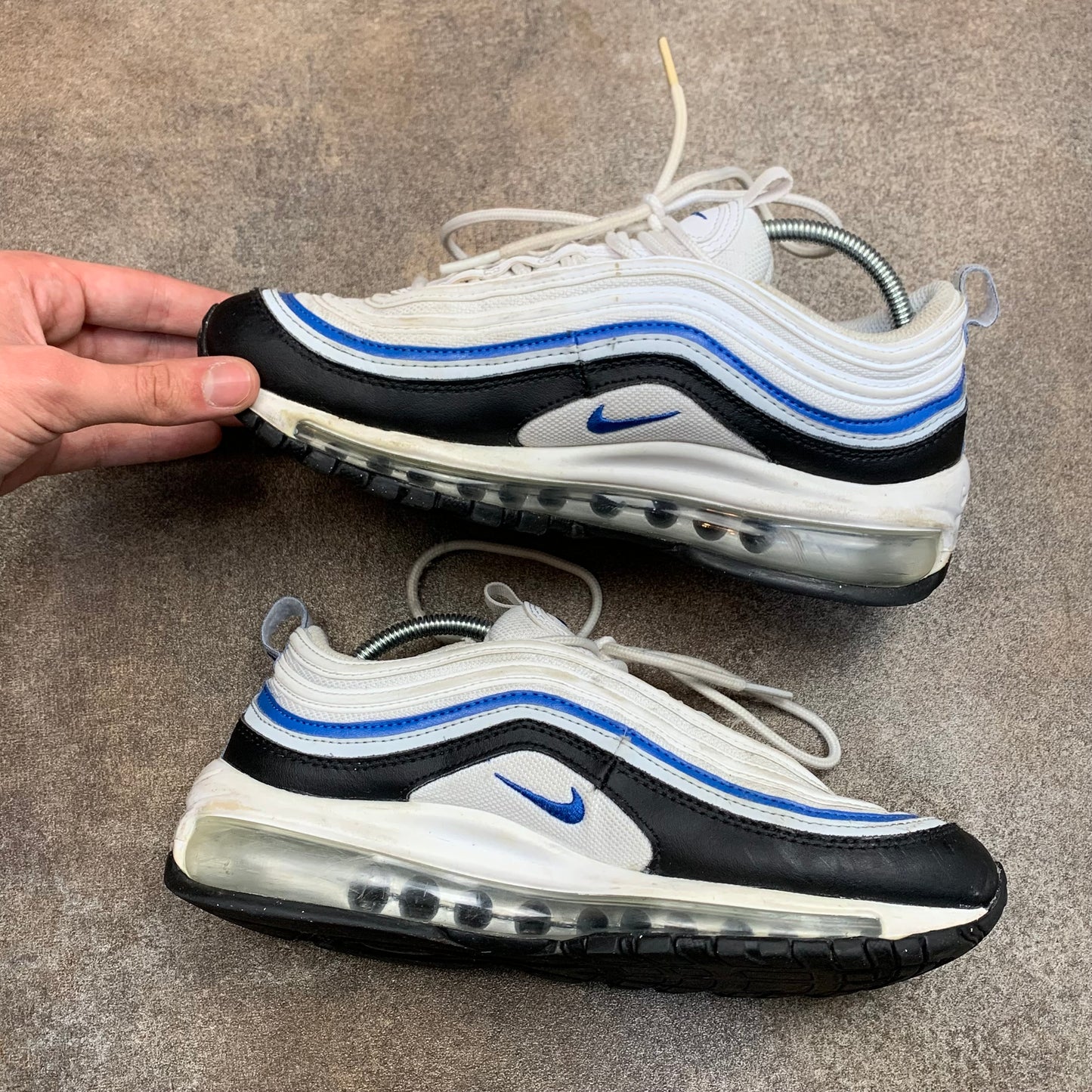 Nike Air Max 95 white blue black trainers