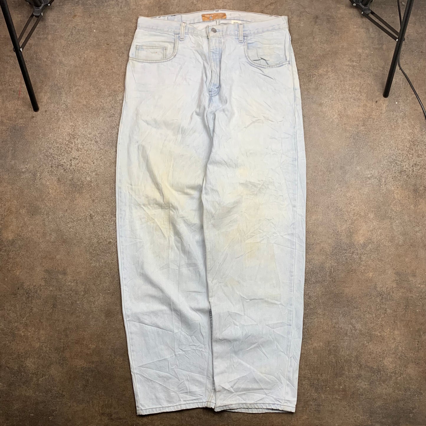 Levi's Silvertab 00s baggy pale blue jeans