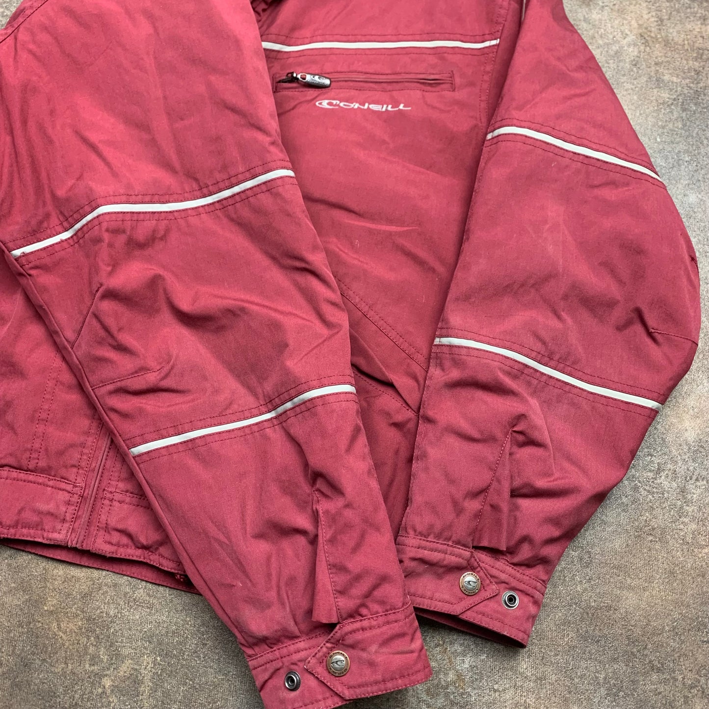 O'Neill 00s pink utilised lined zip jacket