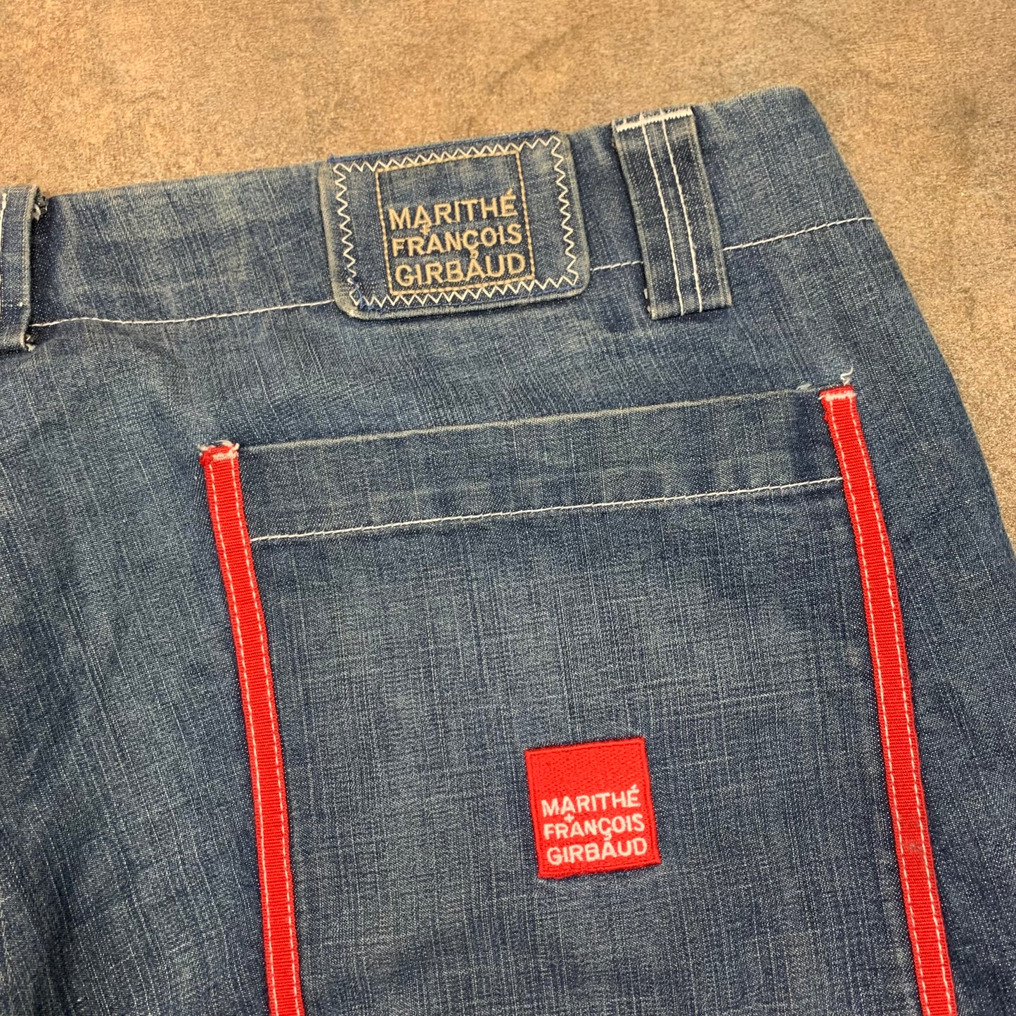 Marithé + François Girbaud 00s baggy velcro jeans