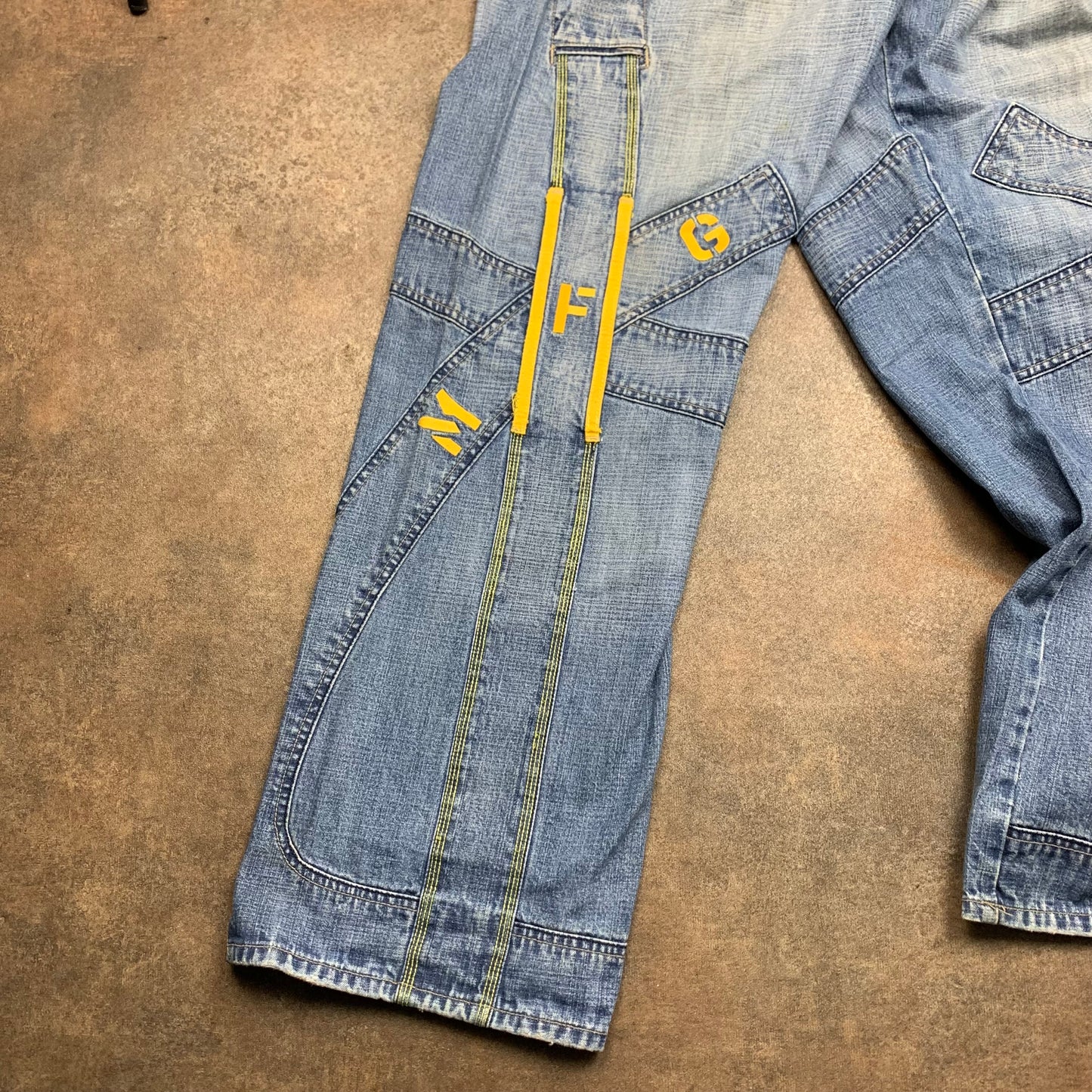 Marithé + François Girbaud 00s baggy graphic jeans