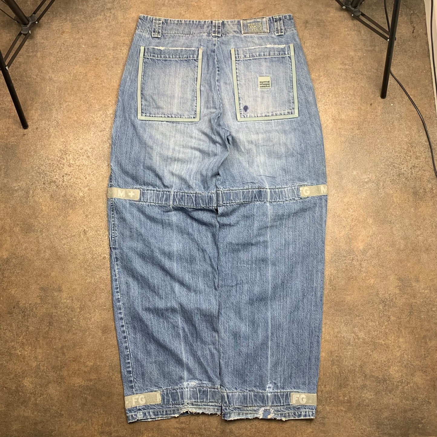 Marithé + François Girbaud 00s baggy blue jeans