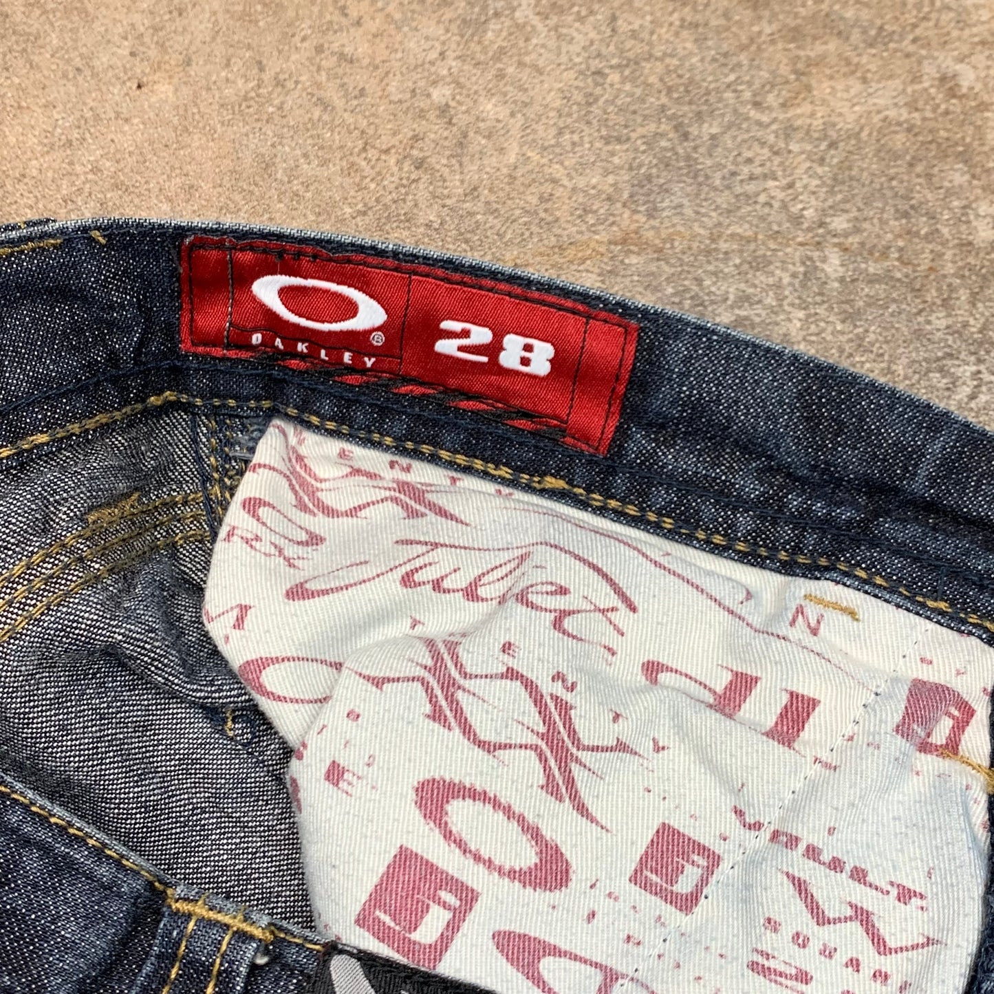 Oakley Software 00s navy baggy carpenter jeans