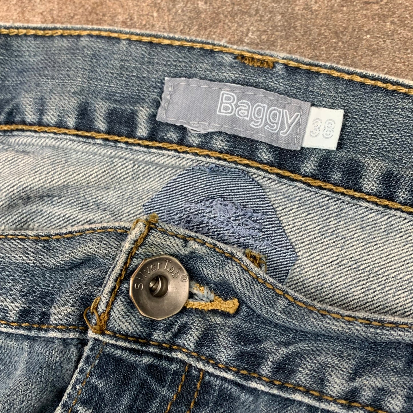 Levi's Silvertab 00s baggy blue jeans