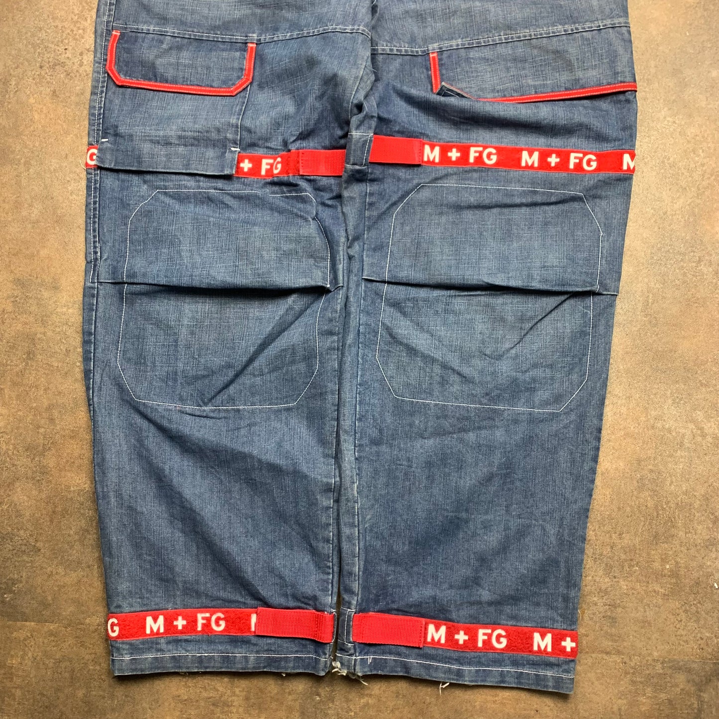 Marithé + François Girbaud 00s baggy velcro jeans