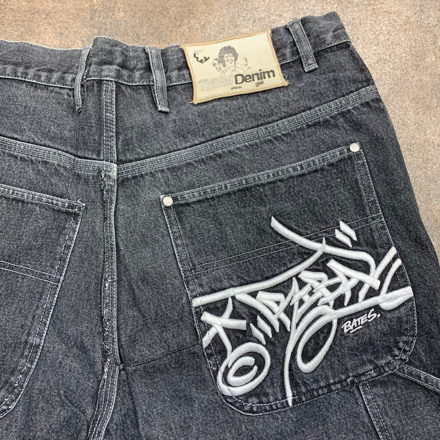 Tribal Denim 90s black carpenter jeans