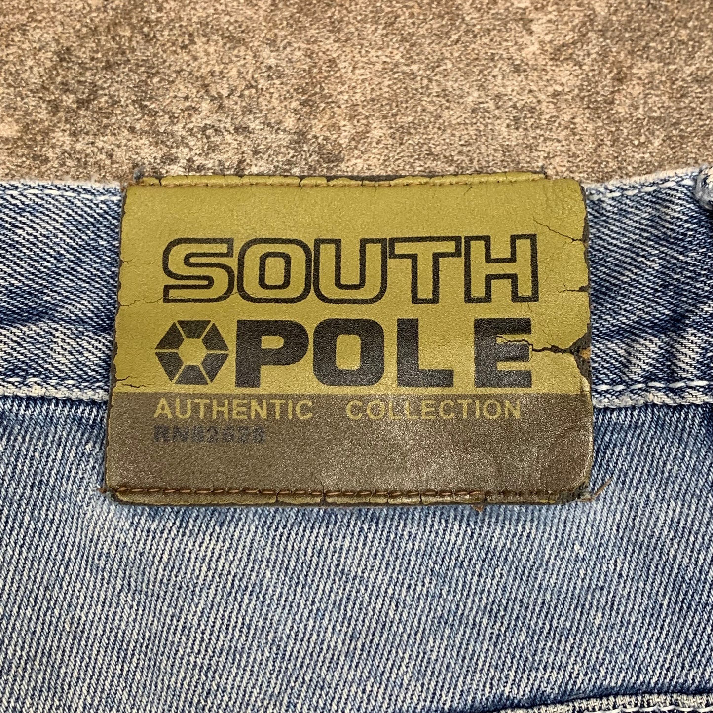 Southpole 00s pale blue baggy jorts