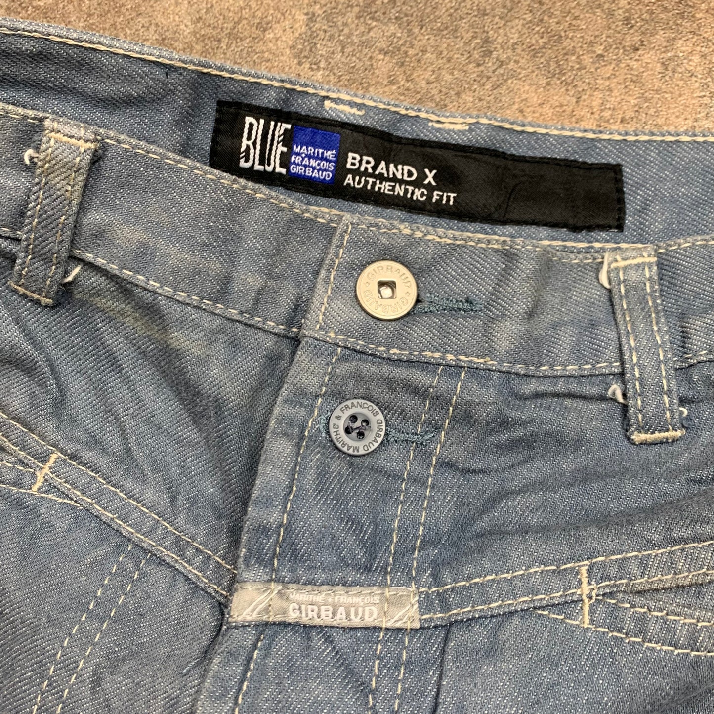 Marithé + François Girbaud 00s baggy grey-blue jeans