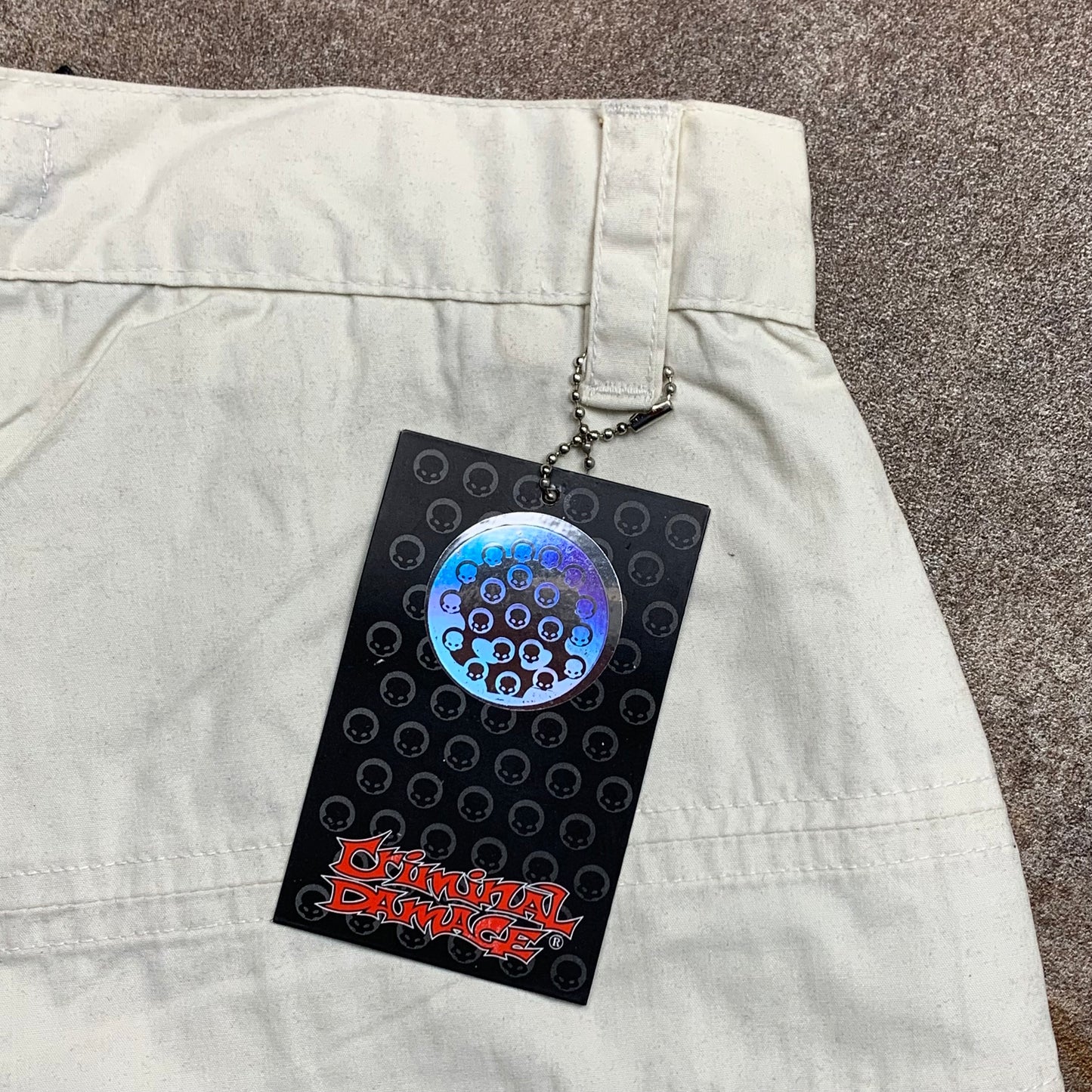 Criminal Damage 90s baggy checked cargo jeans