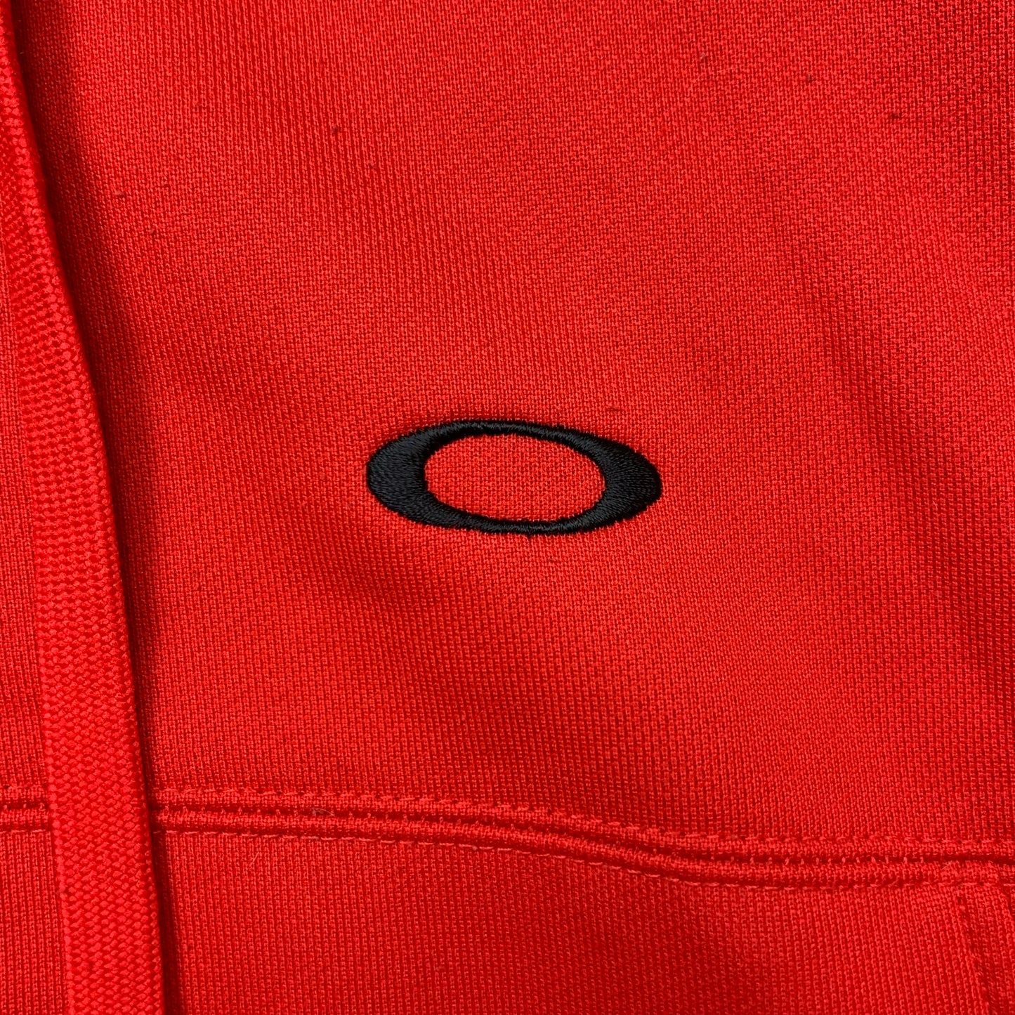 Oakley 00s red boxy zip hoodie