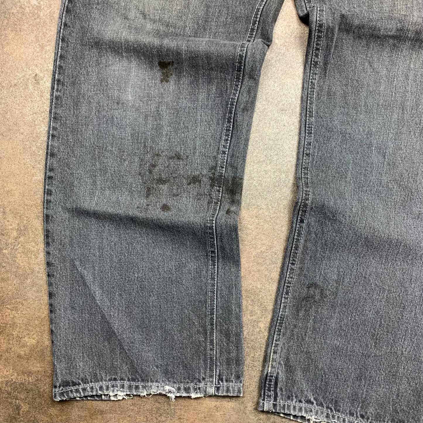 Avirex 00s baggy grey grunge denim jeans