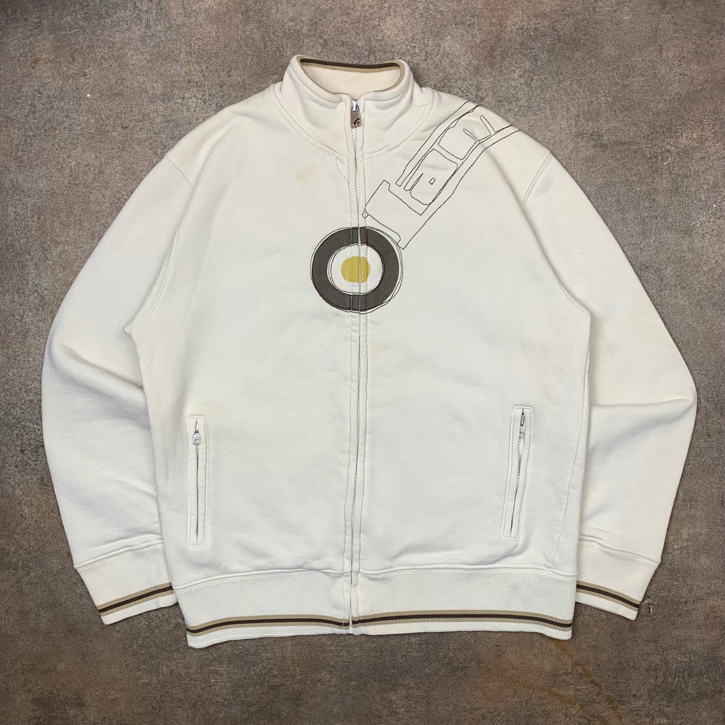 Lambretta 00s graphic zip jumper