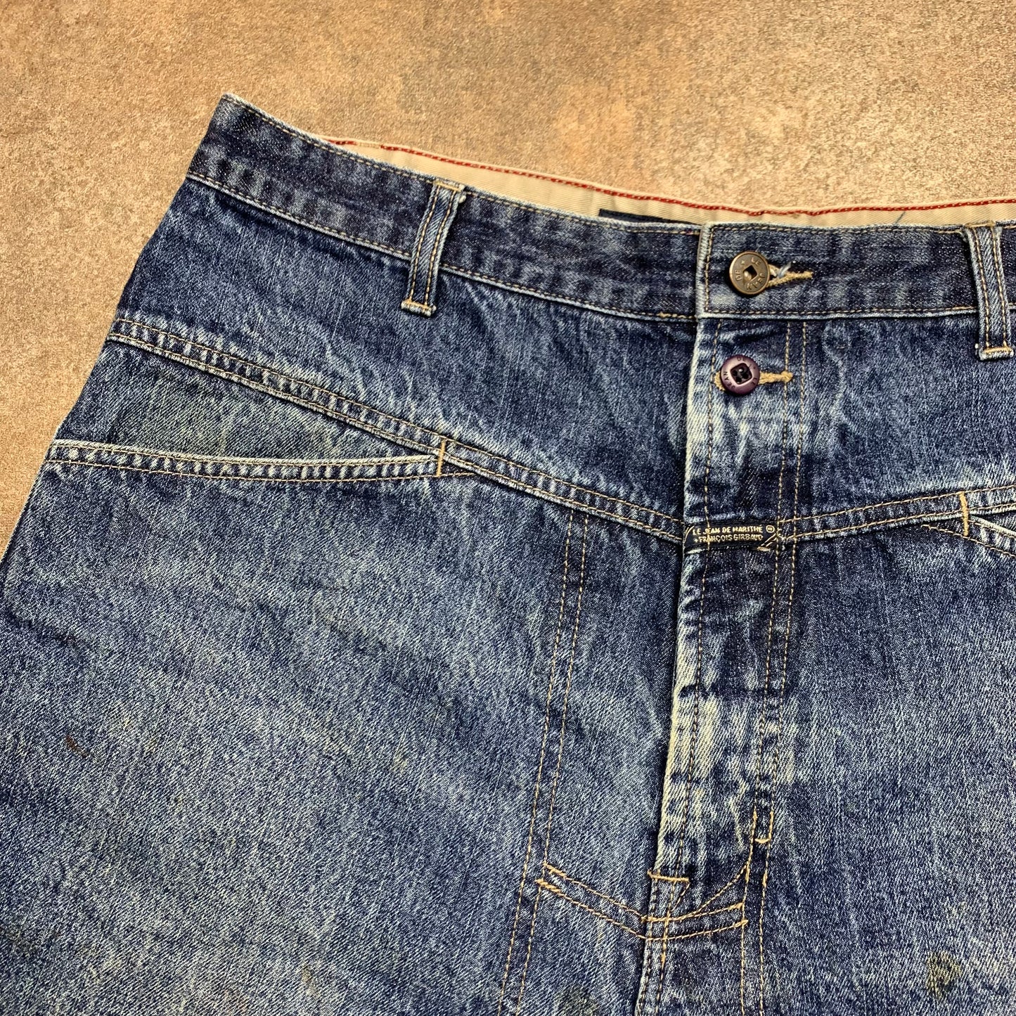 Marithé et François Girbaud 00s baggy navy jorts