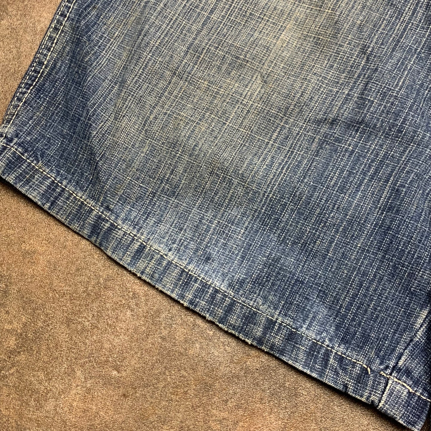 Southpole 00s navy graphic baggy jorts