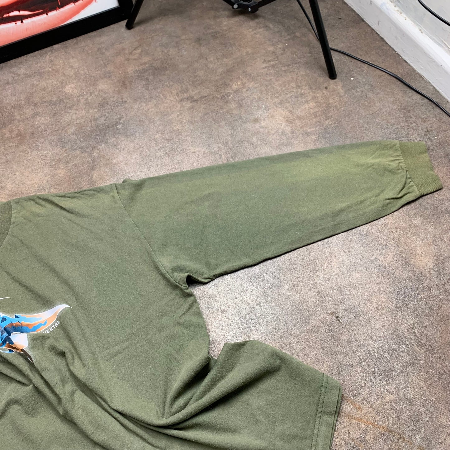 Levi's Silvertab 00s khaki graphic long sleeve tee