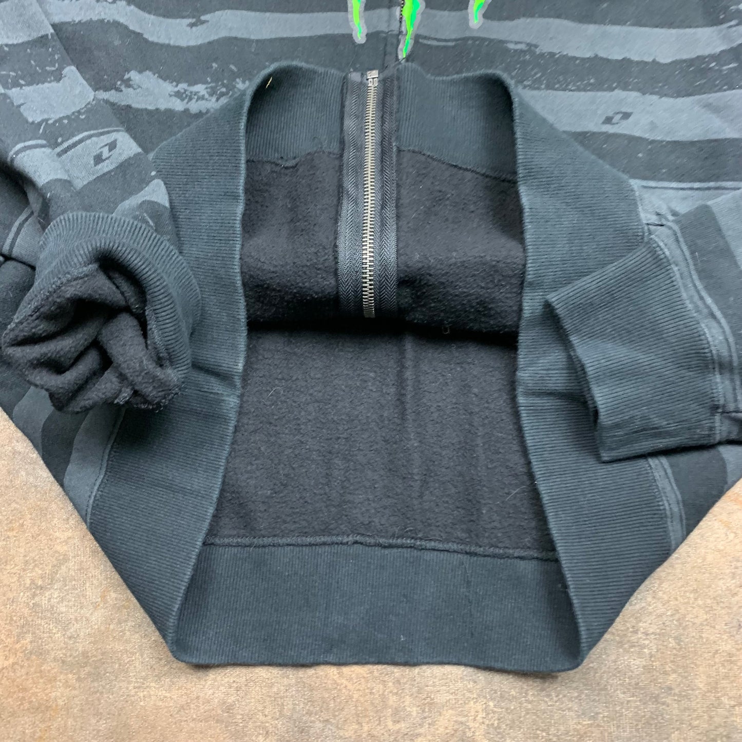 Monster Energy One Industries graphic grunge hoodie