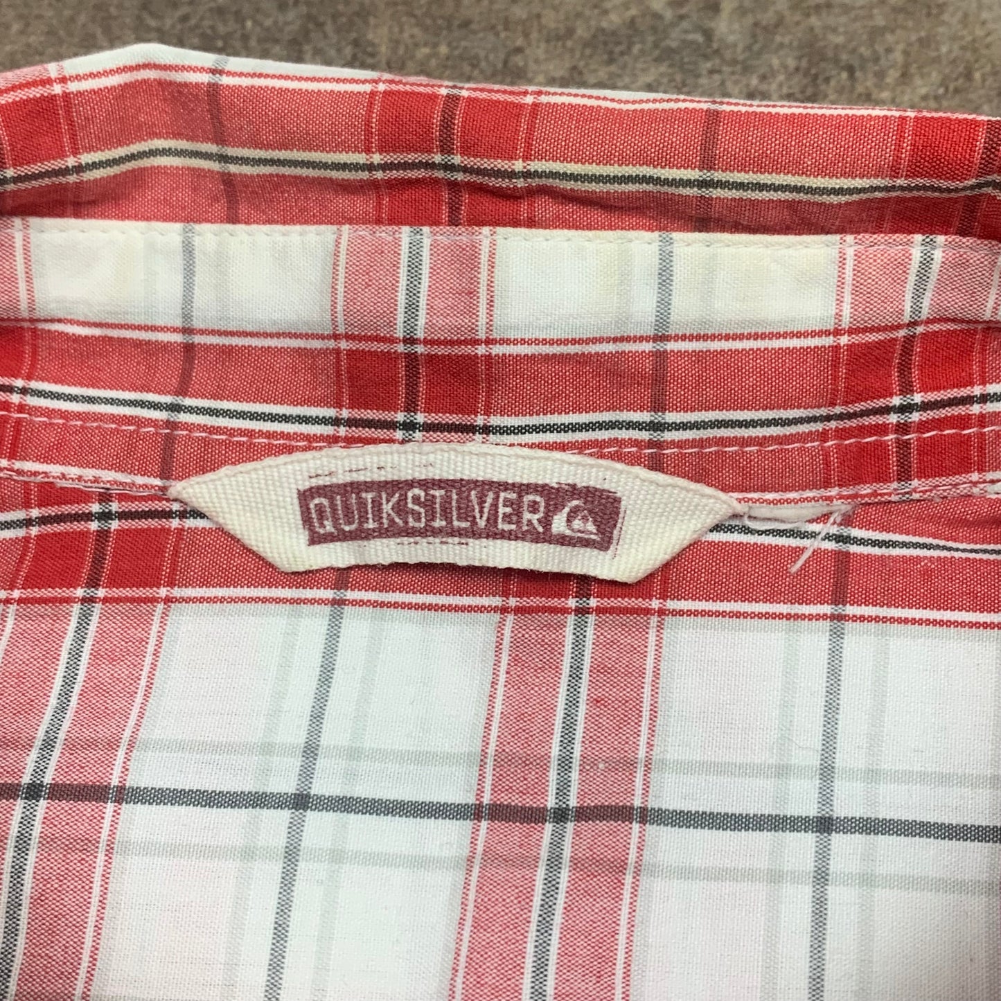 Quiksilver 00s plaid button shirt