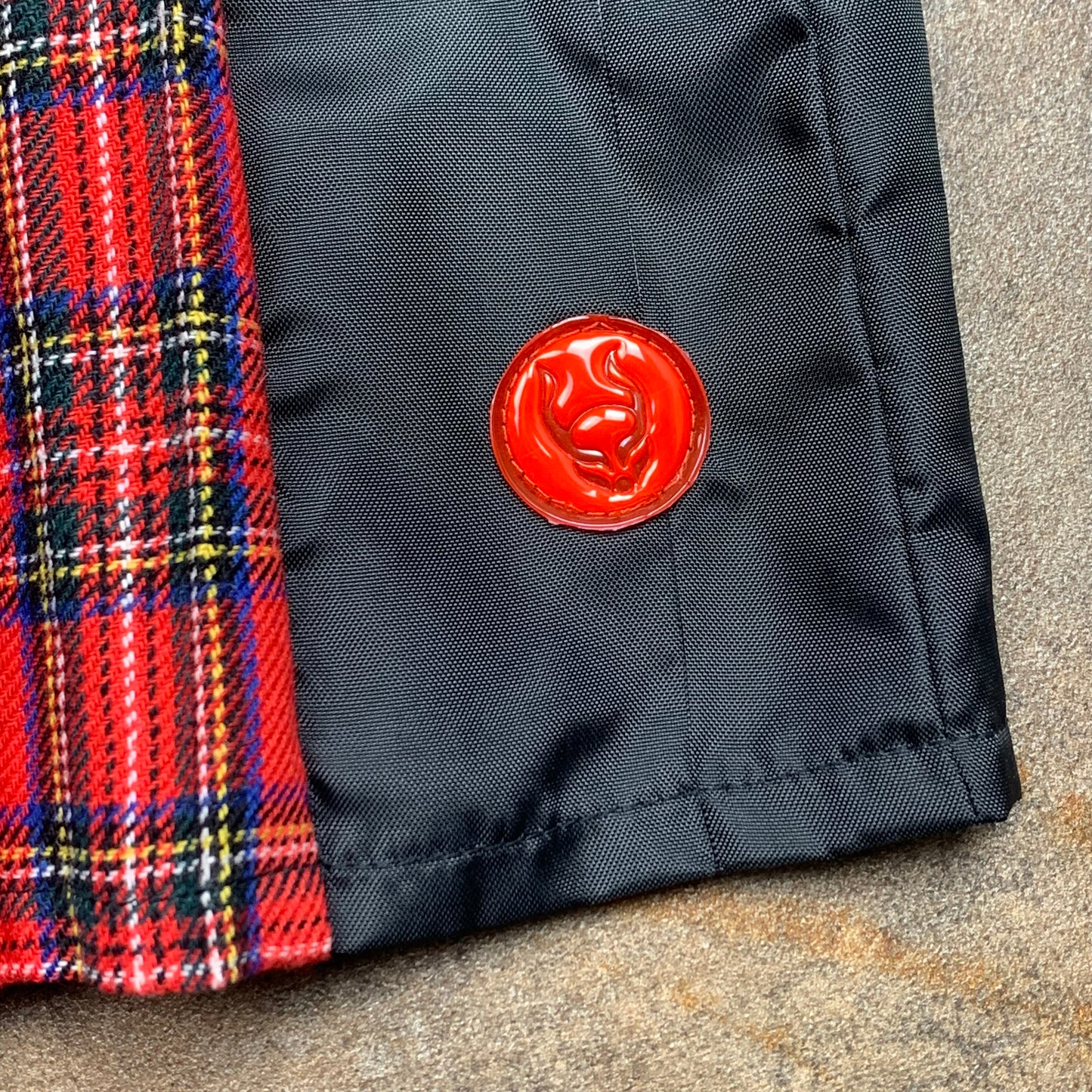 Cyberdog 00s plaid black red miniskirt