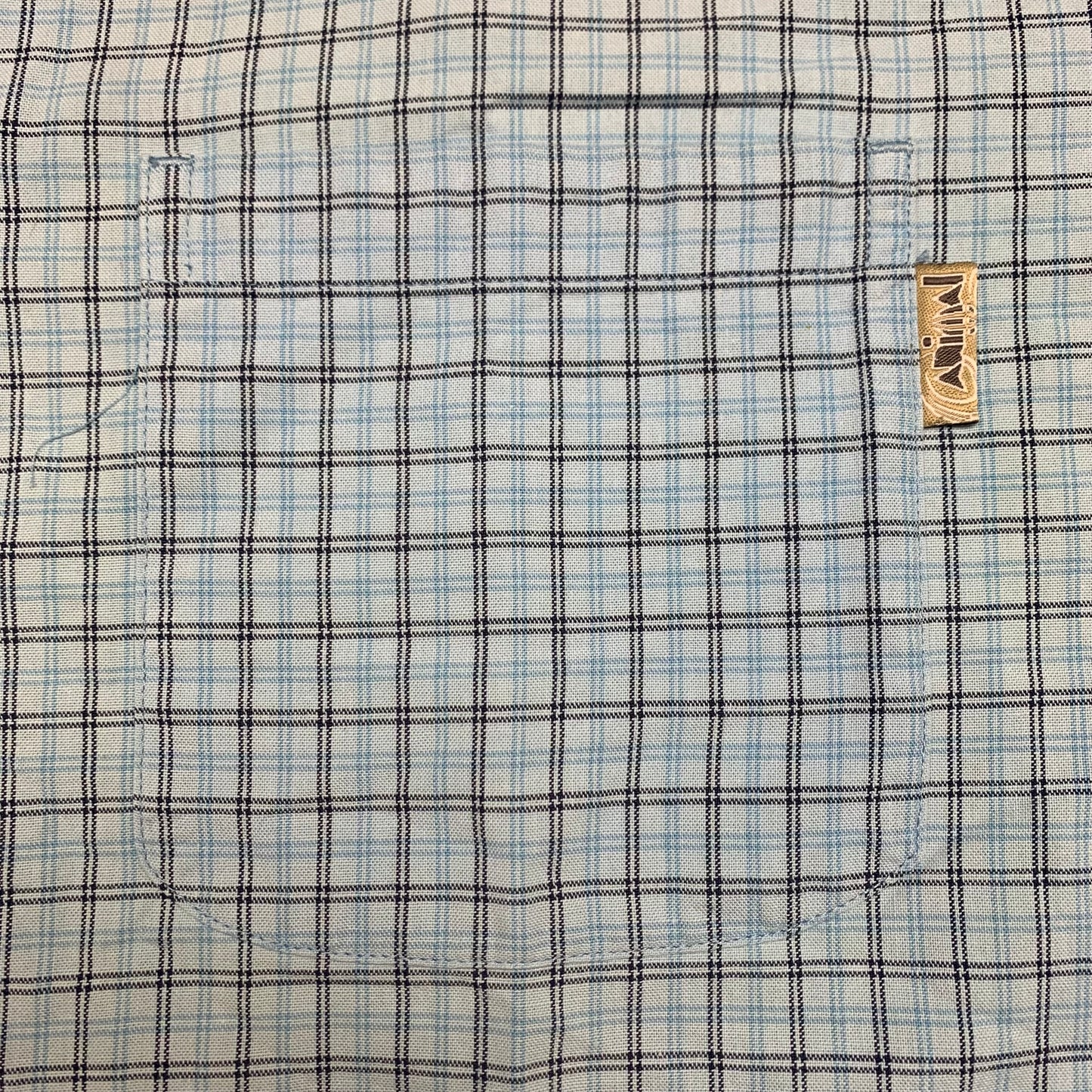 Animal 90s plaid button collar shirt