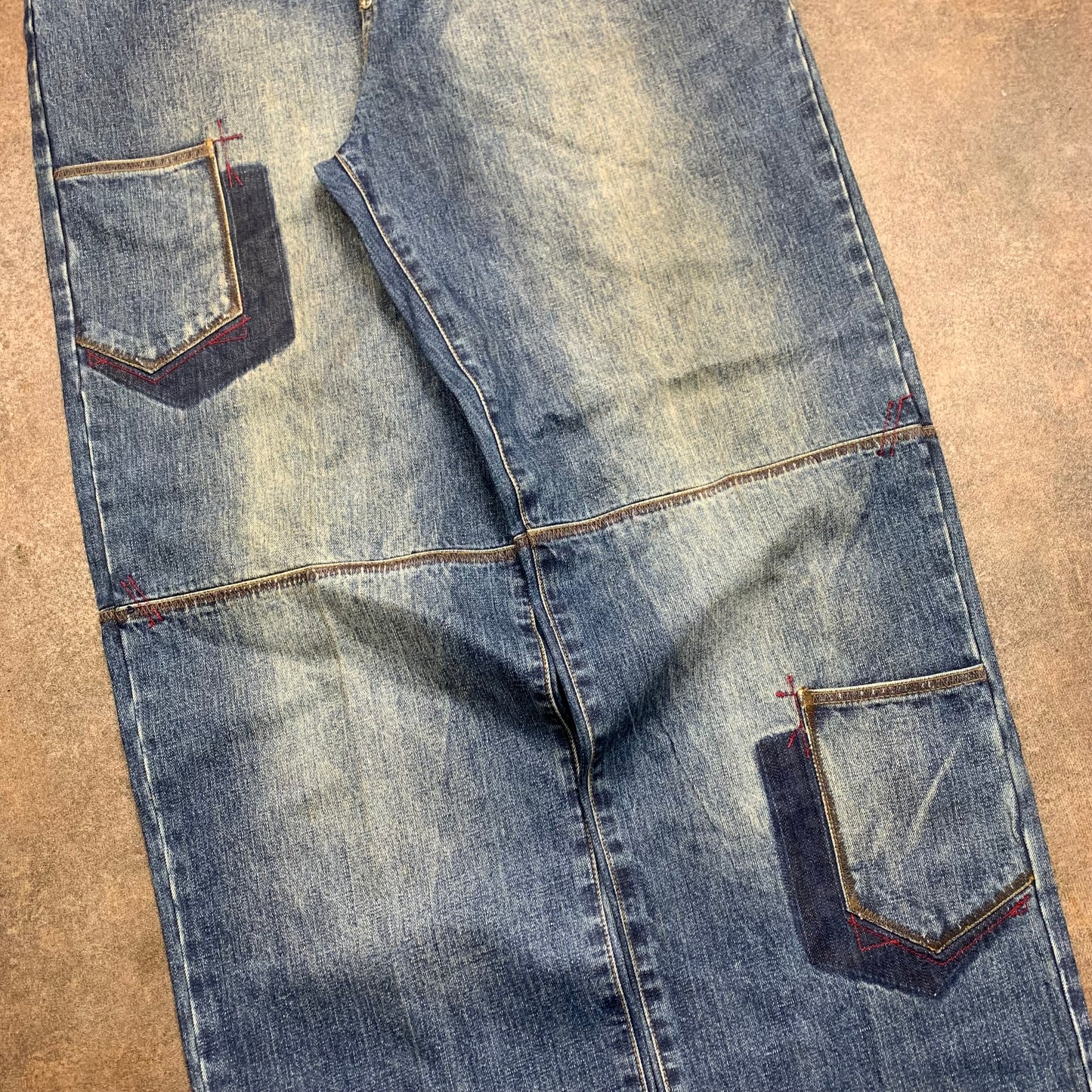 Phat Farm 00s baggy multipocket graphic jeans