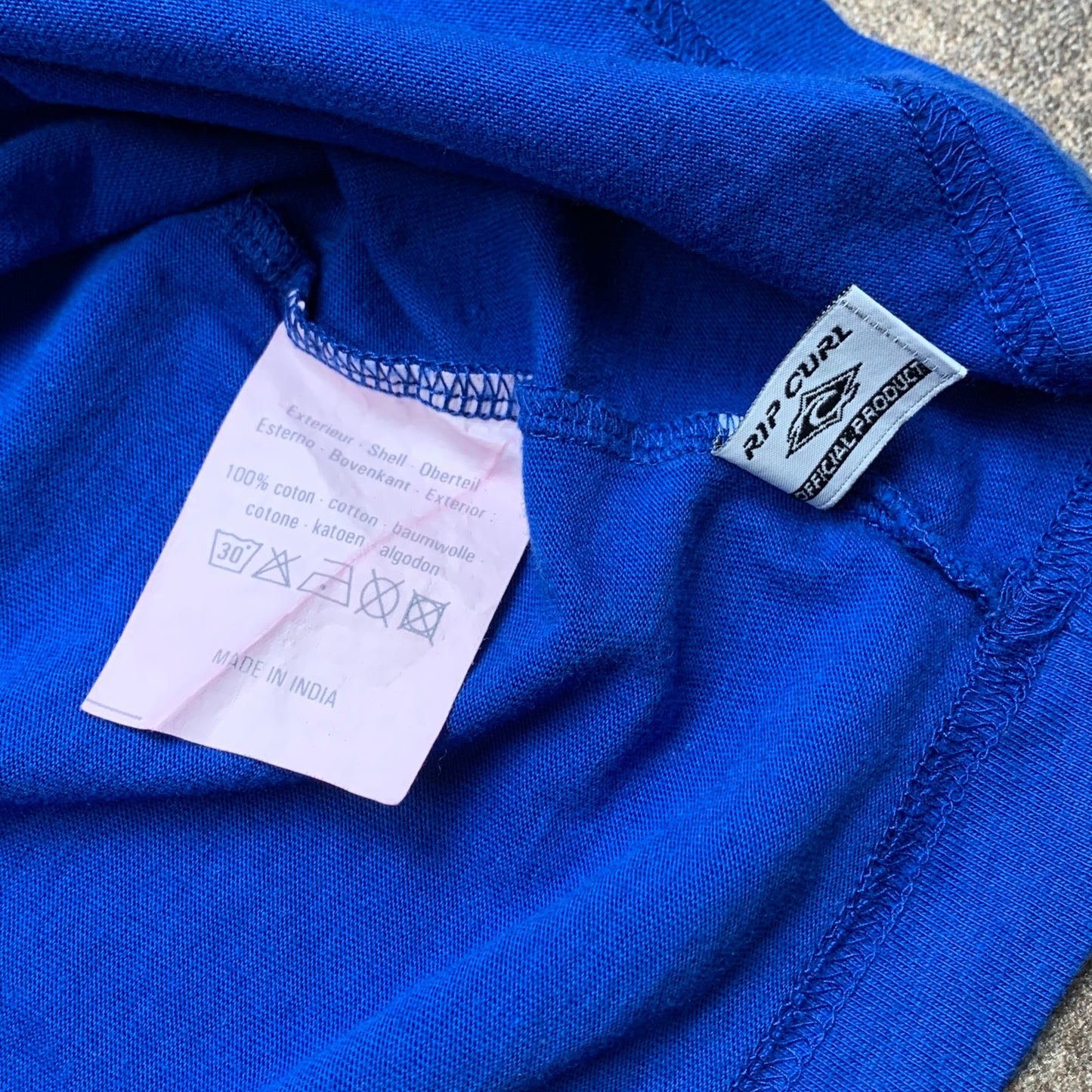 Rip Curl 00s navy blue flame graphic tee