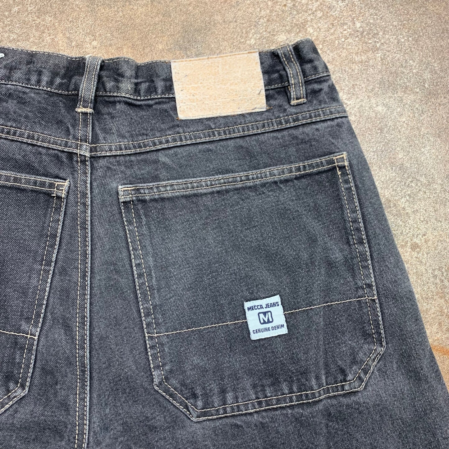 Mecca 00s baggy black denim jeans