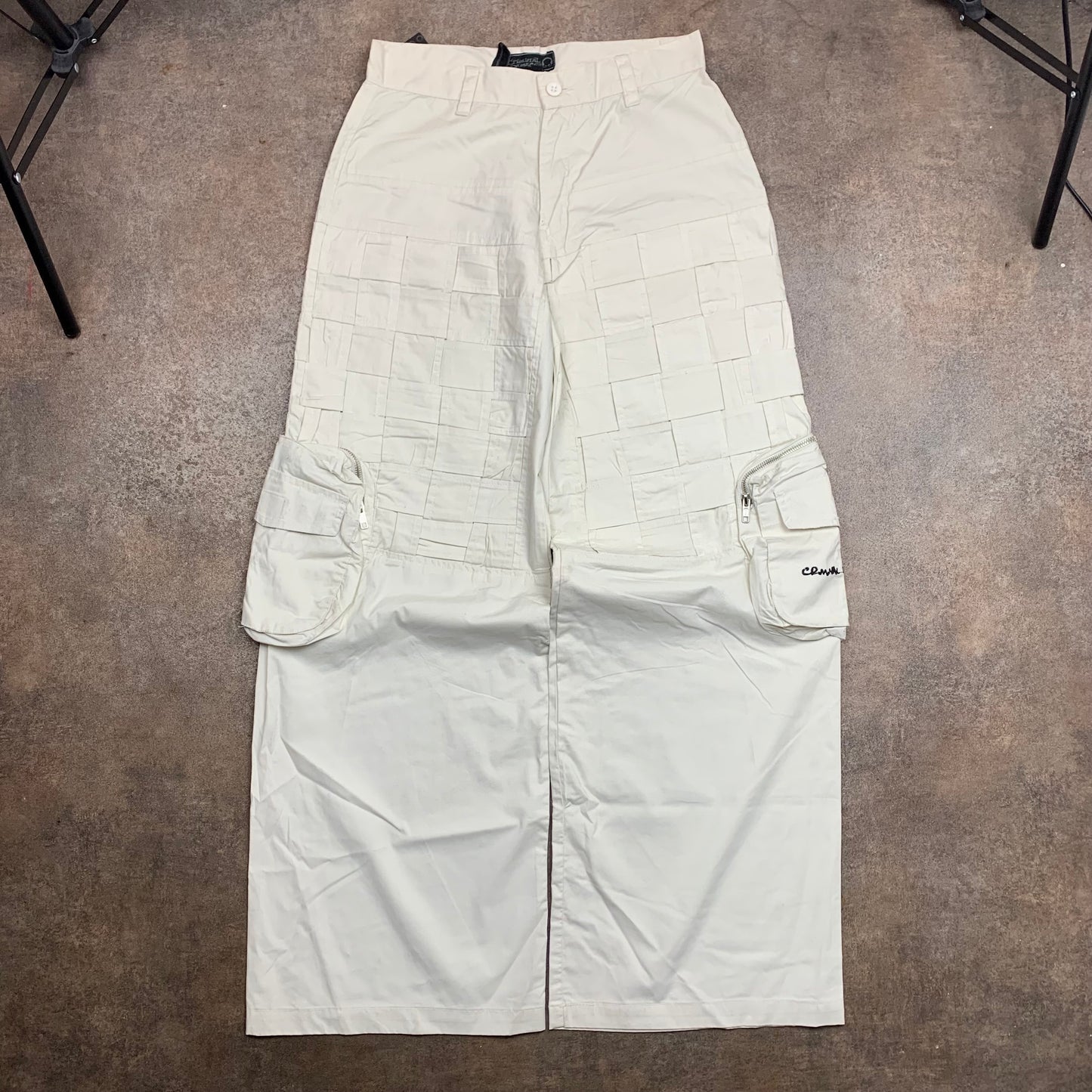 Criminal Damage 90s baggy checked cargo jeans