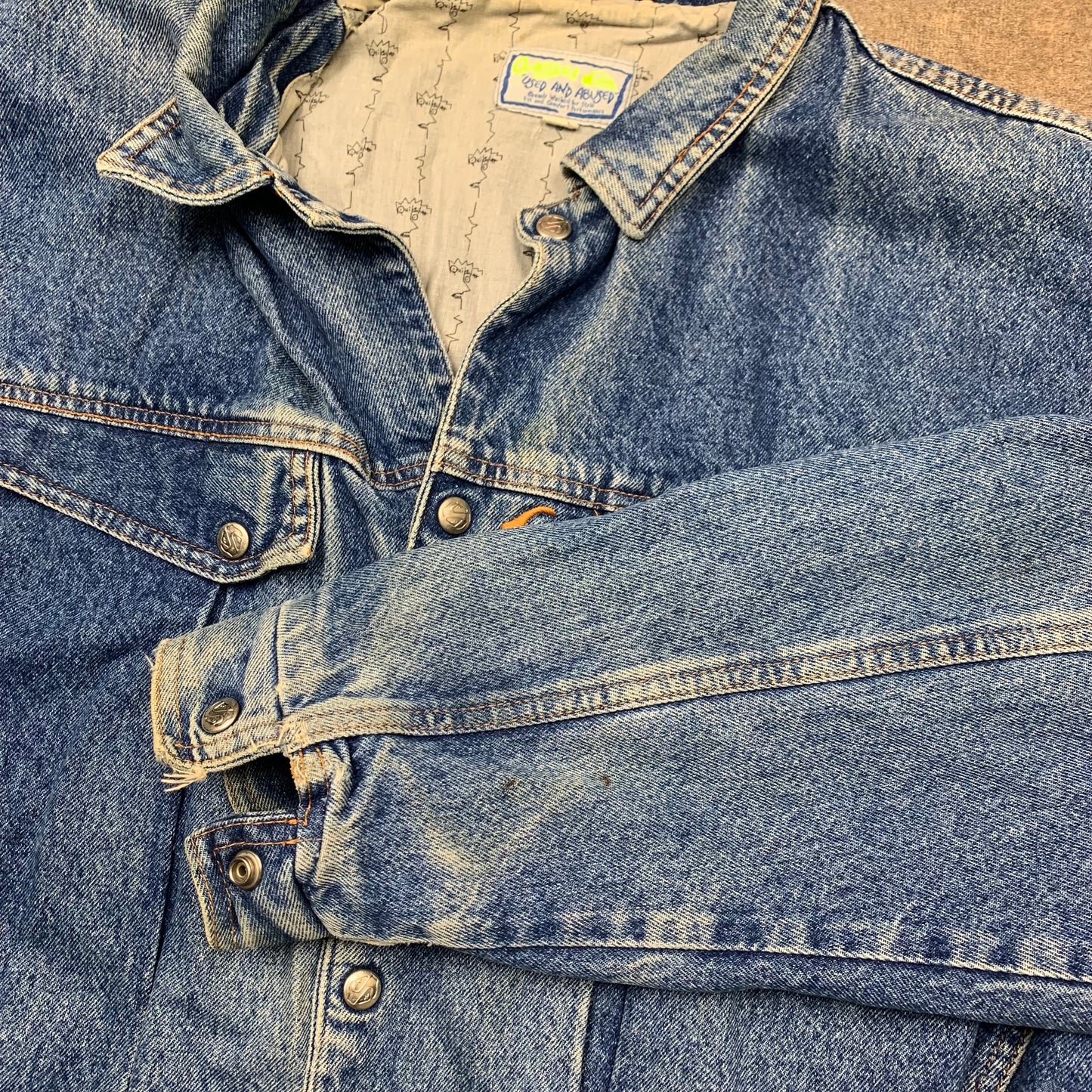 Quiksilver 1989 Tom Carroll graphic jacket